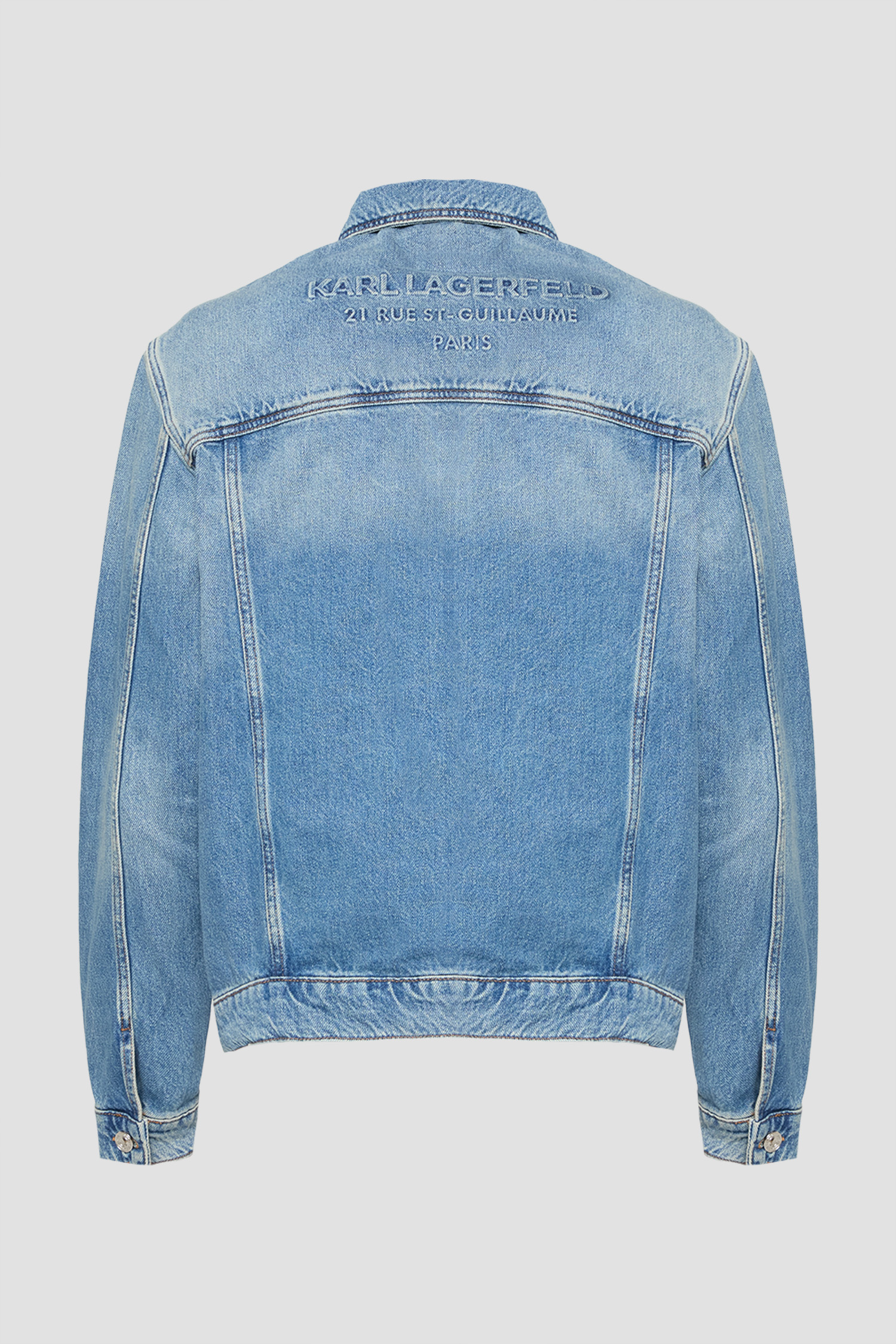 Мужская голубая джинсовая куртка Karl Lagerfeld 552865.505805;670