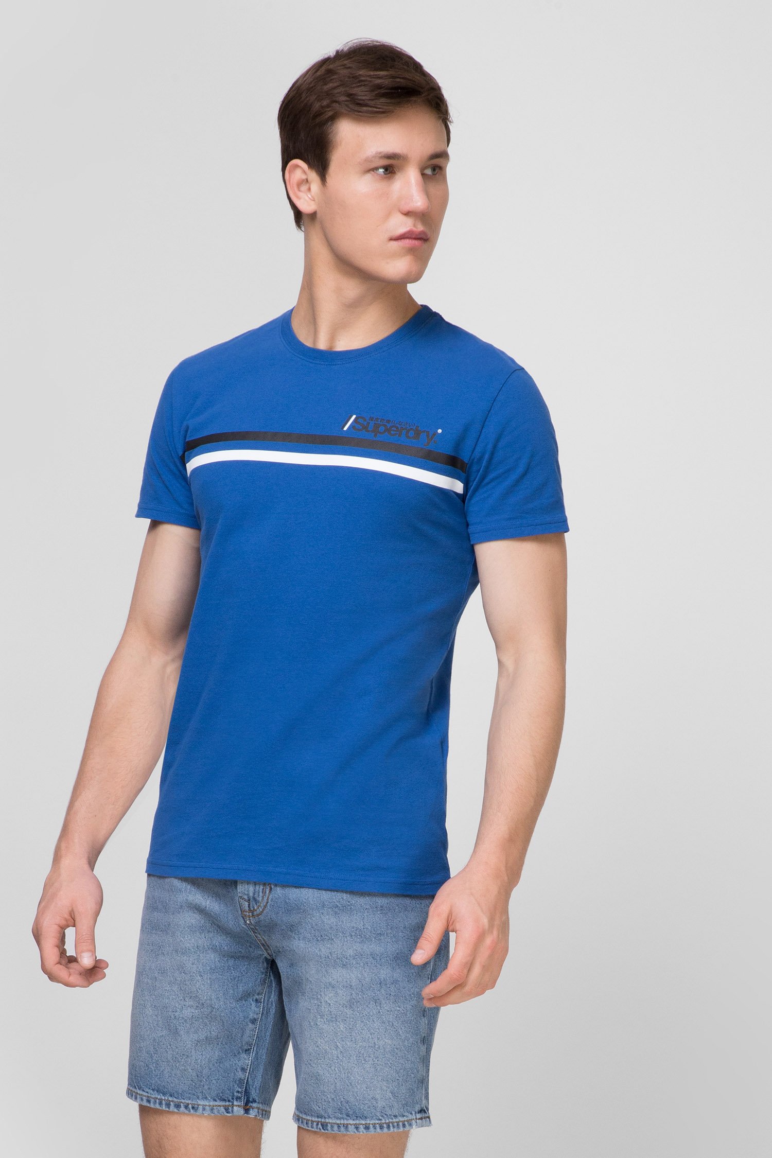Мужская синяя футболка SuperDry M1010097A;69H