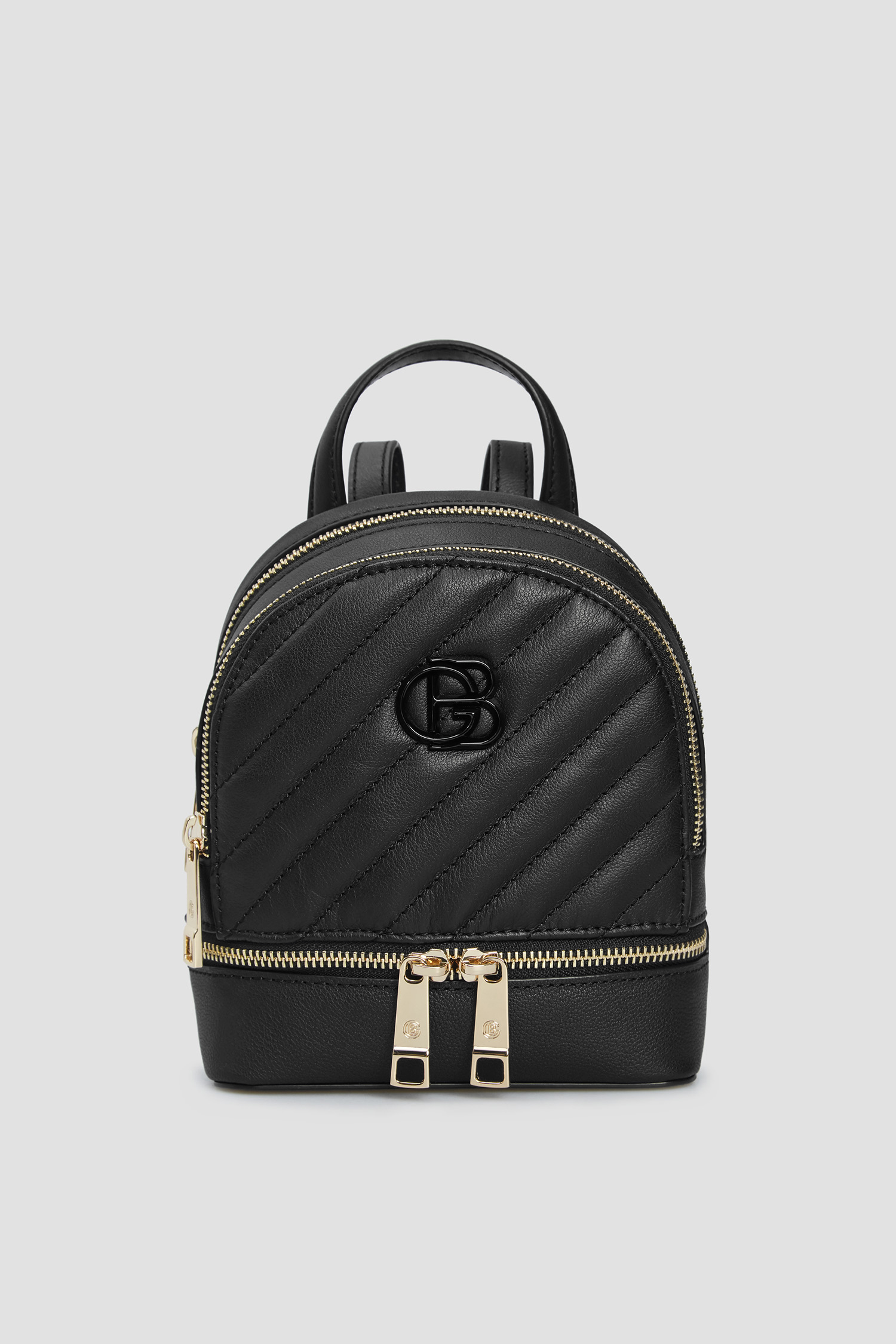 Женский черный кожаный рюкзак Baldinini G4BPWG6R0015;999