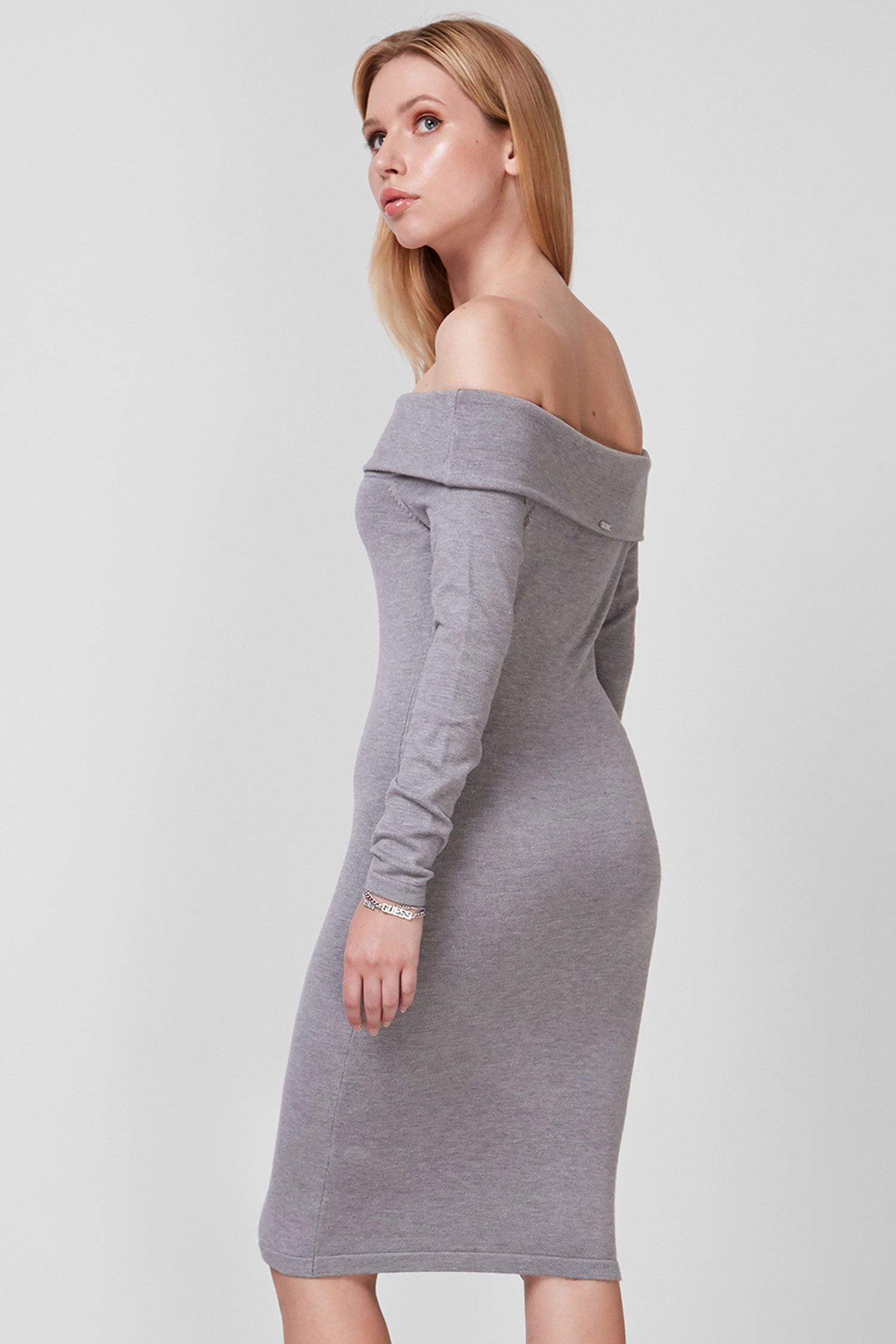 Женское серое платье Guess W1YK0H.Z2V40;H9C9