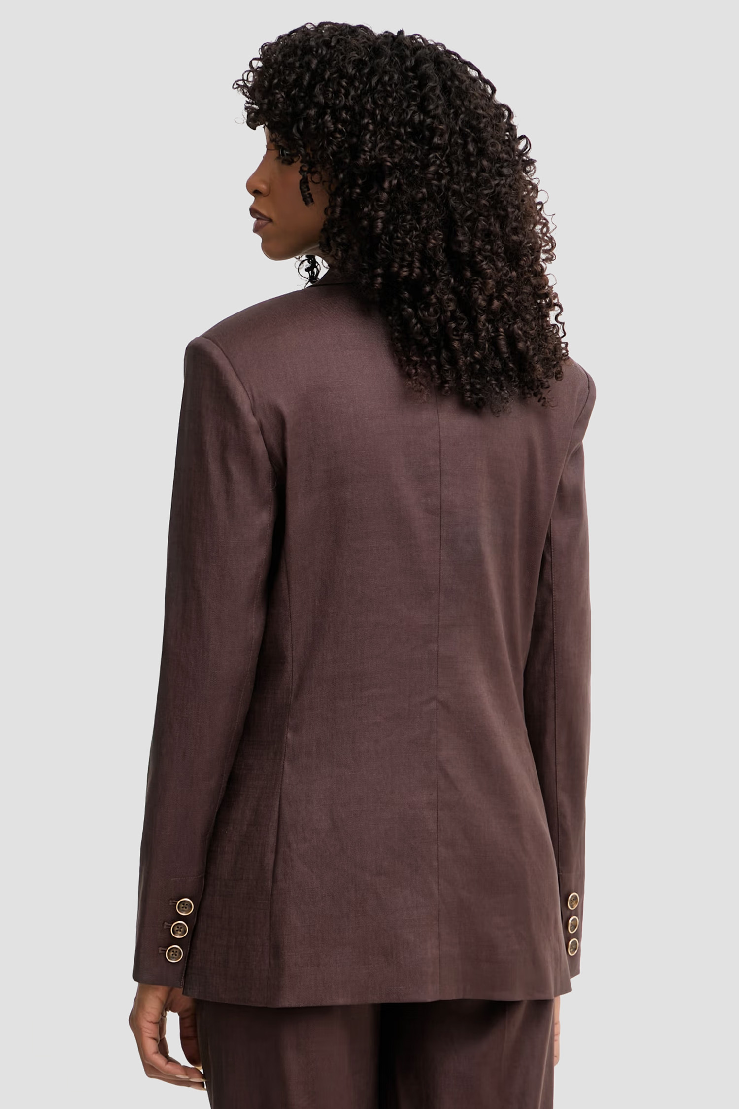 Женский коричневый льняной жакет Guess W6GN19.W2838;G1EB