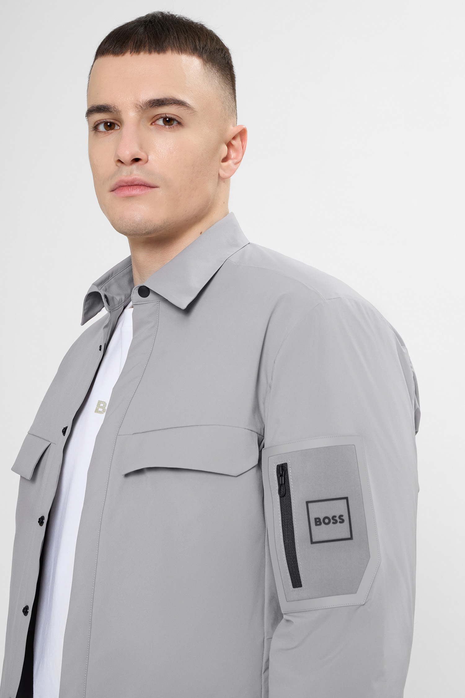 Чоловіча сіра куртка BOSS 50554474;063