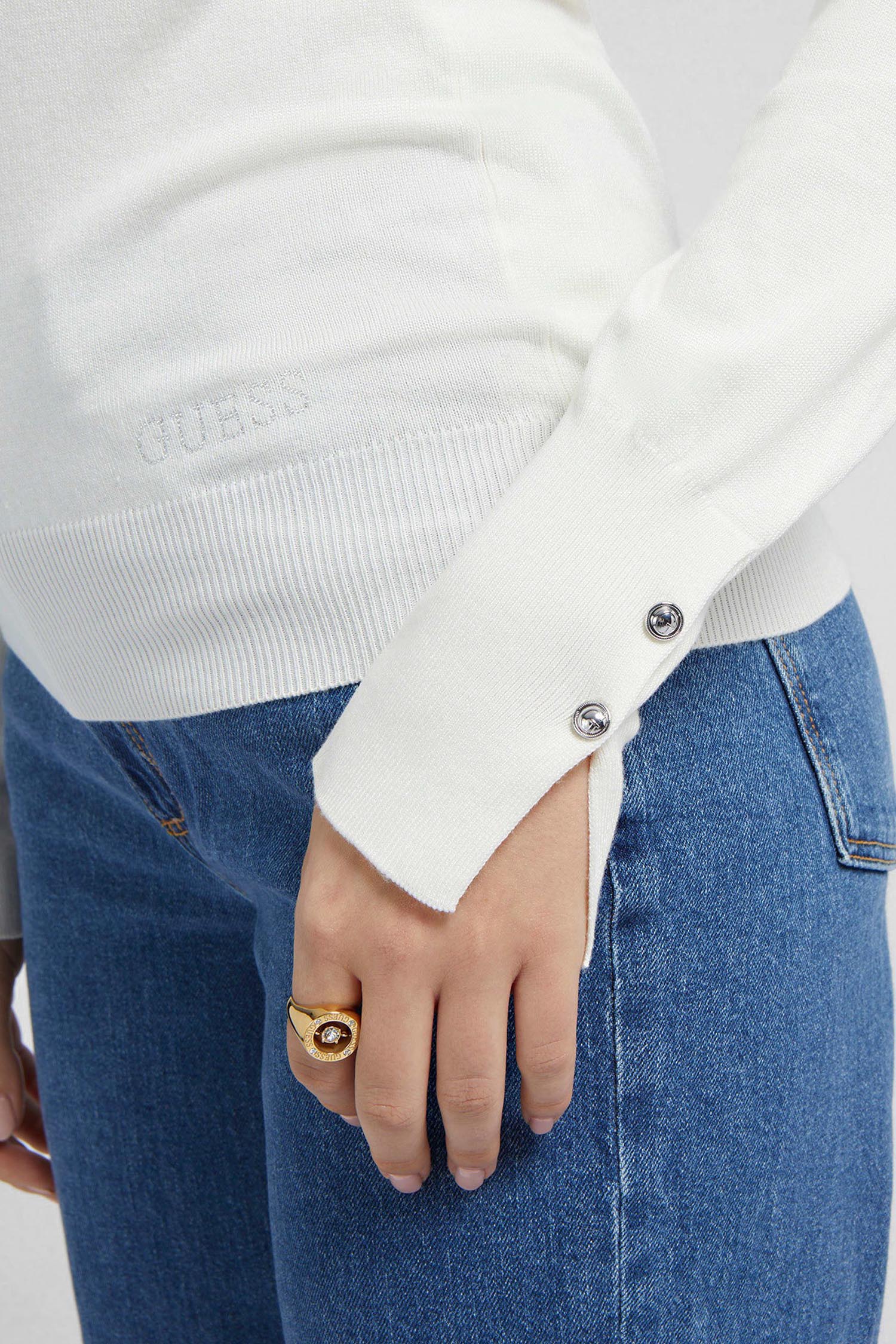 Женский белый гольф Guess W2BR53.Z2V62;G012