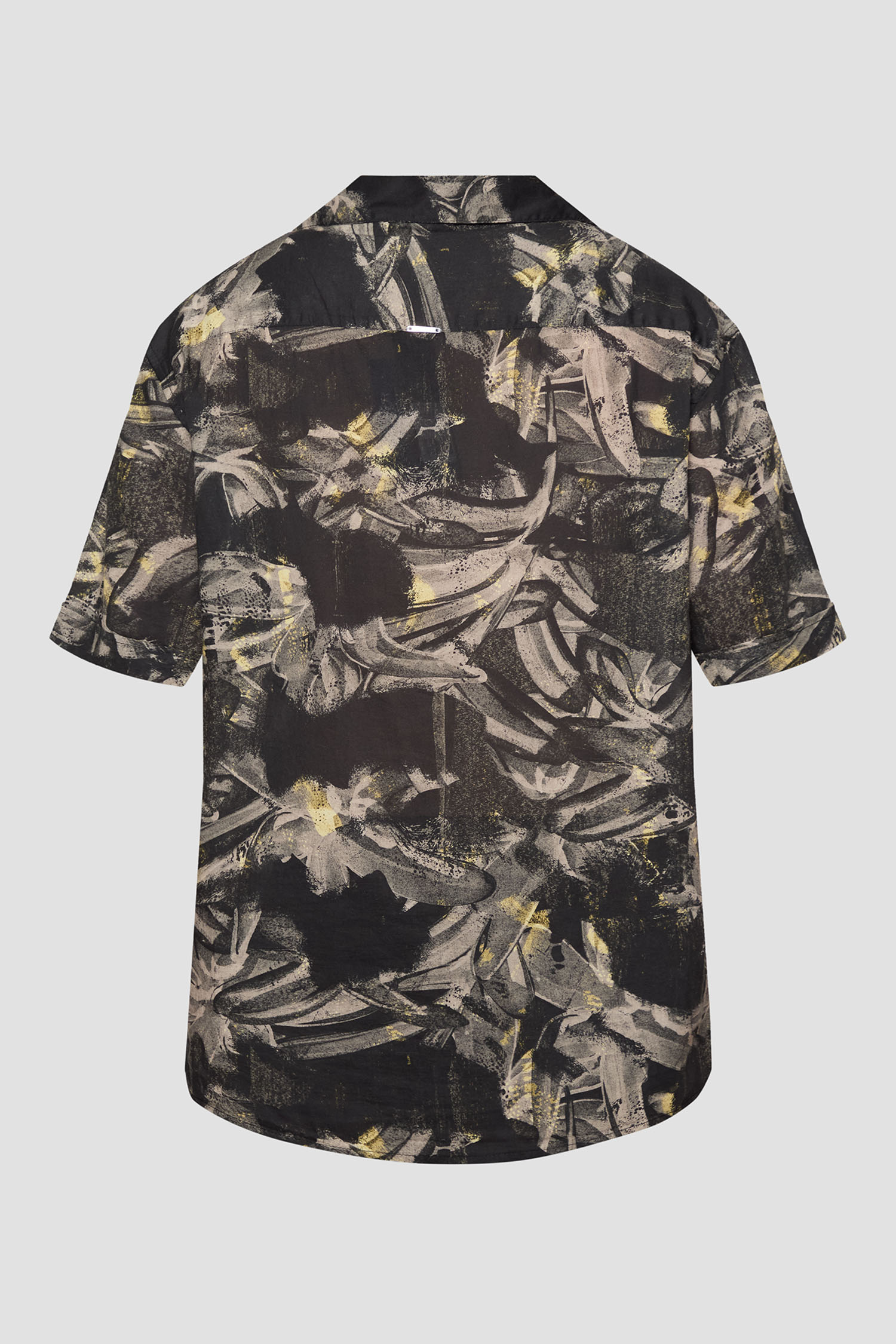 Мужская черная рубашка с узором Antony Morato MMSS00189.FA430638;9000