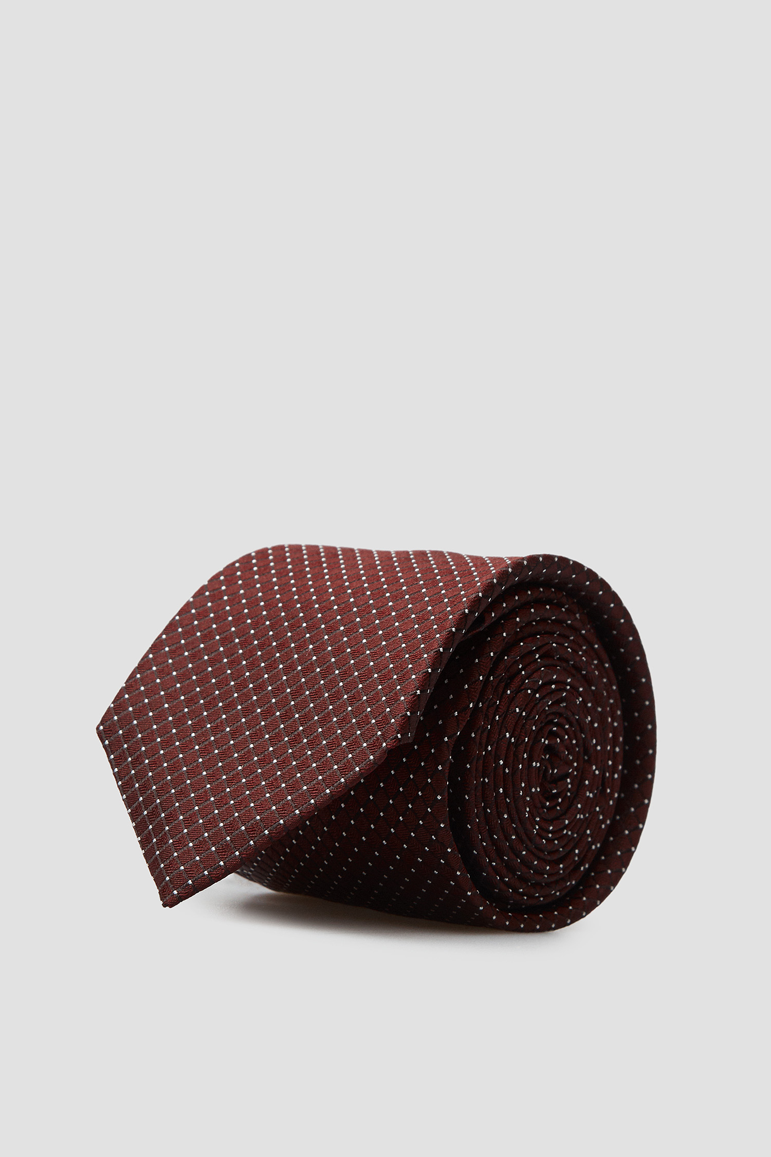 Мужской коричневый шелковый галстук BOSS 50466836;504