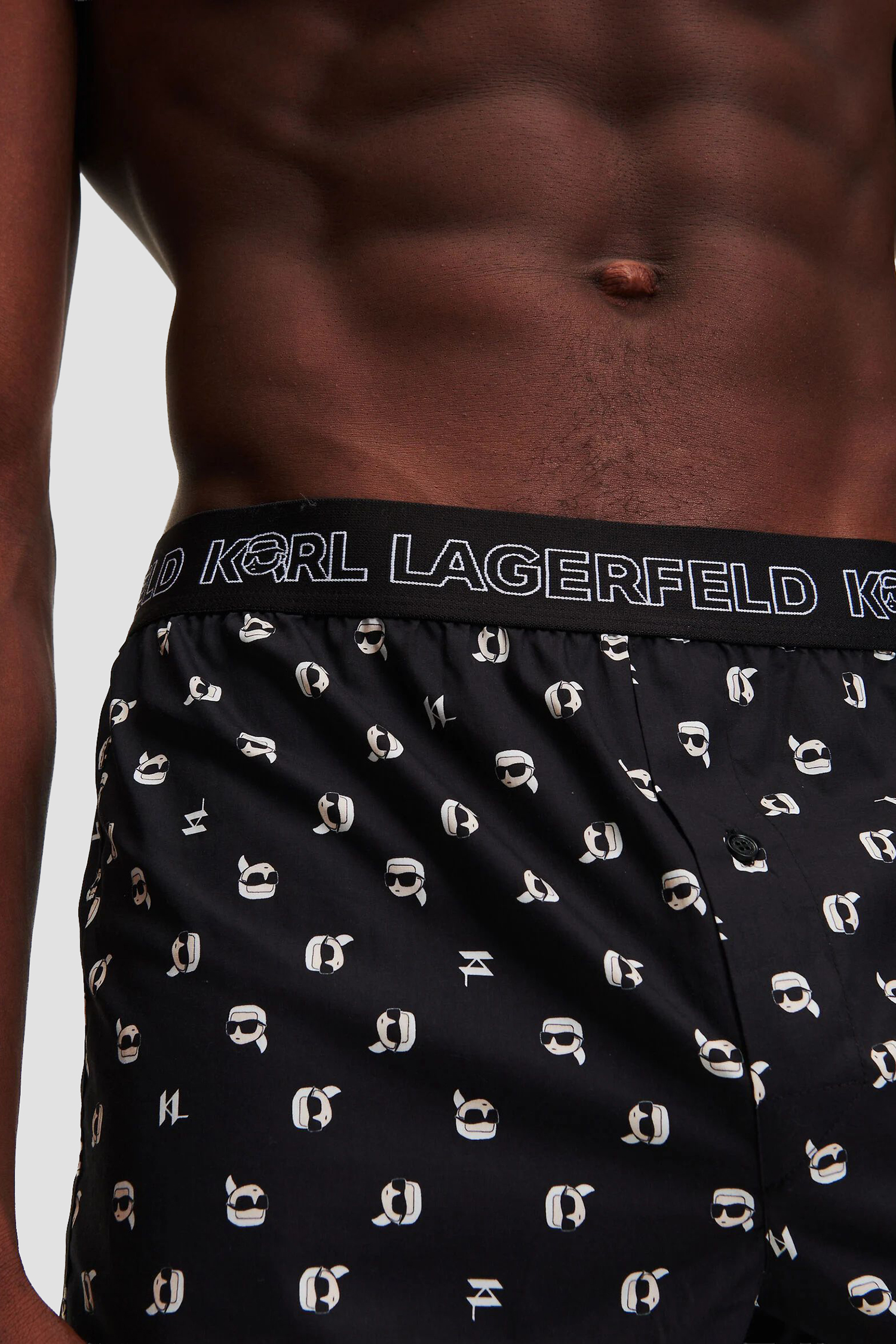 Мужские черные боксеры (3 шт) Karl Lagerfeld A1M47131;R70