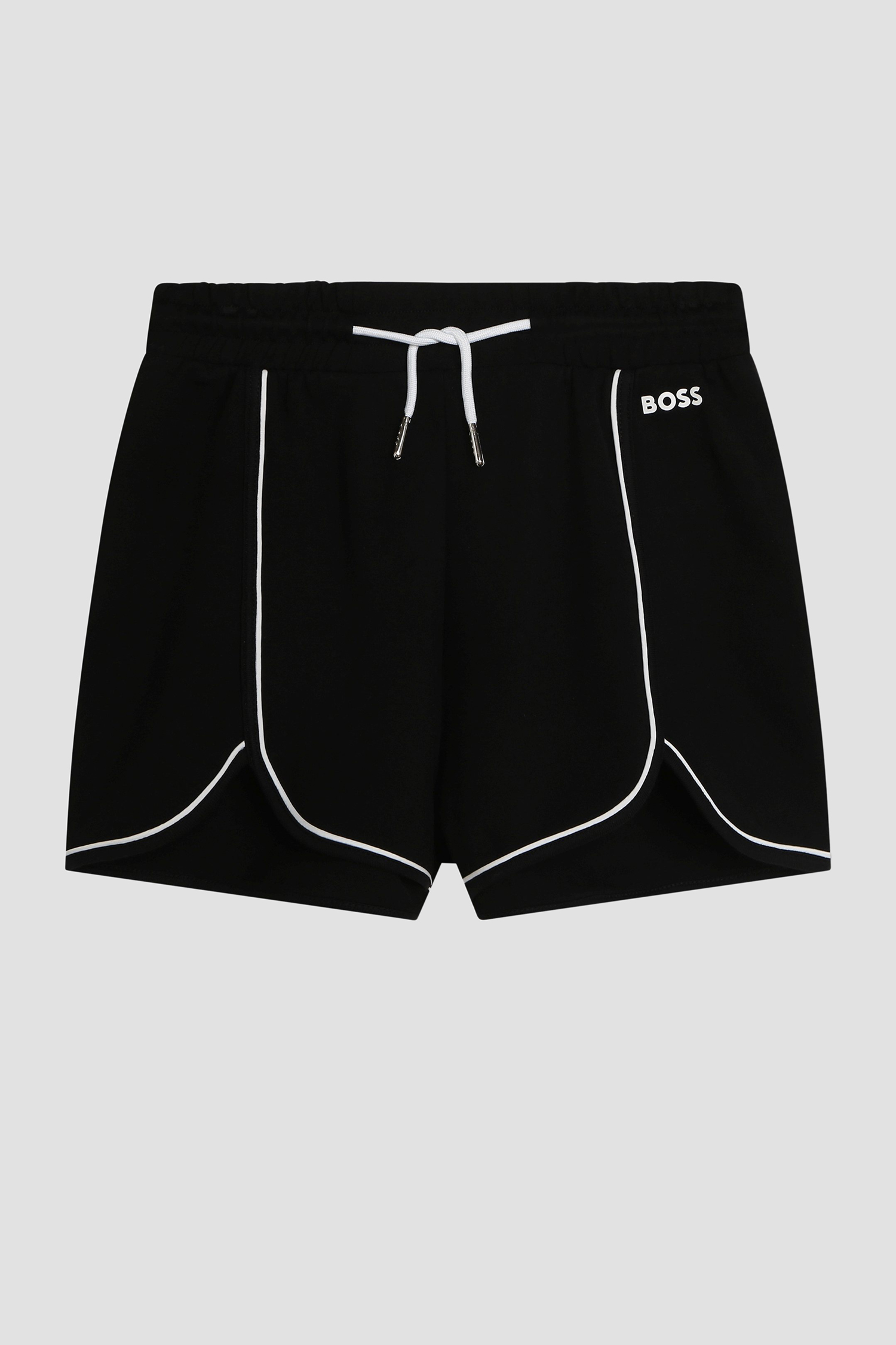 Детские черные шорты BOSS kids J50646;09B