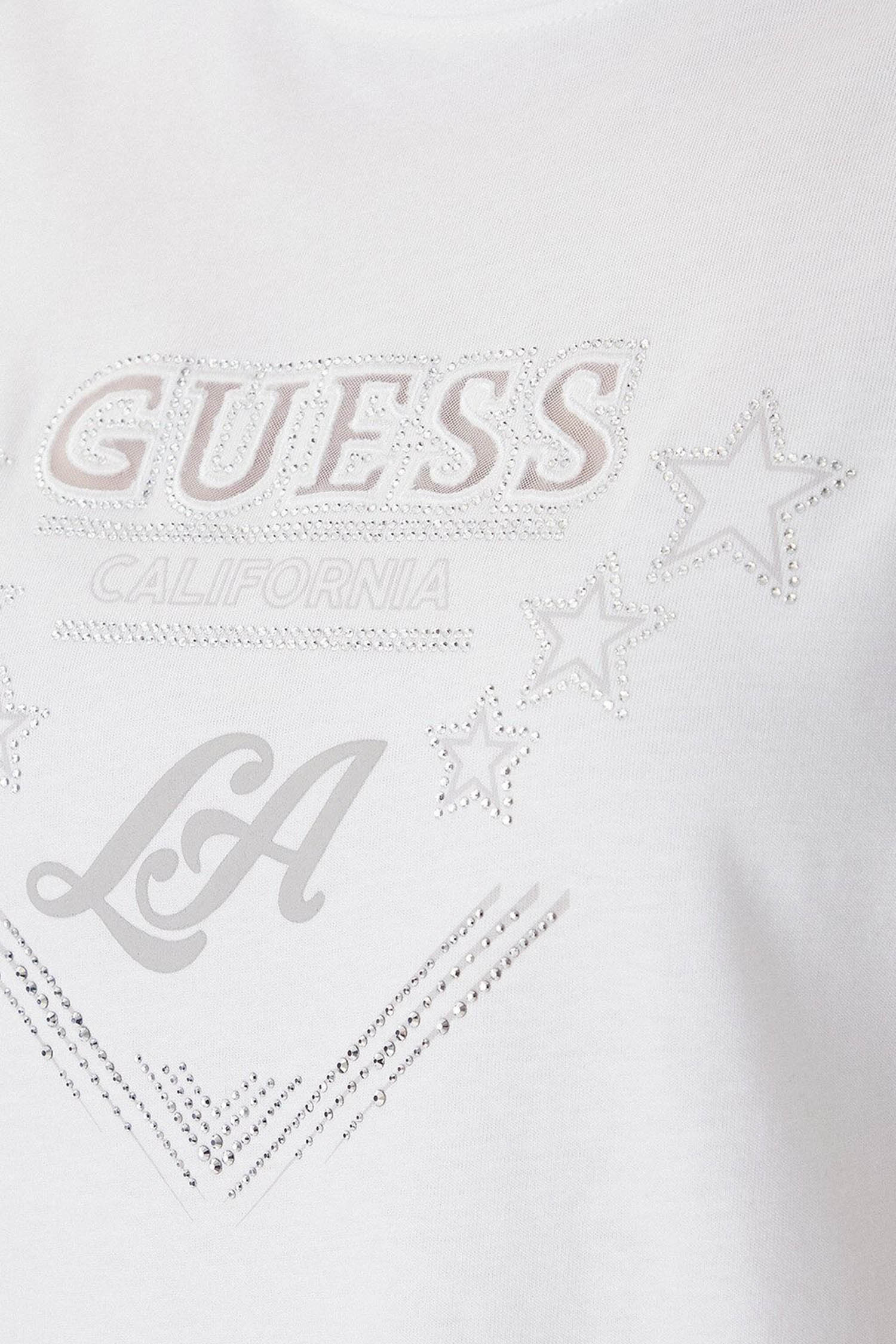Жіноча біла футболка Guess W6RI30.I3Z14;G011