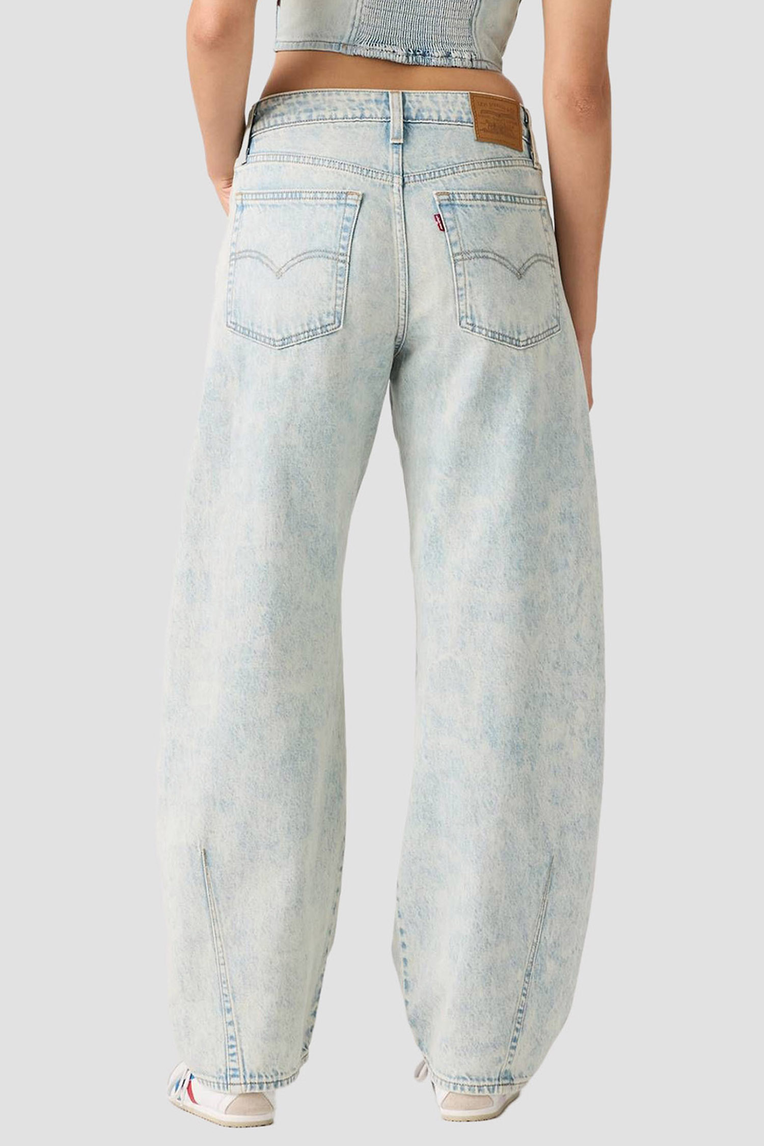 Женские голубые джинсы Baggy Dad Barrel Levi’s® 0039A;0017