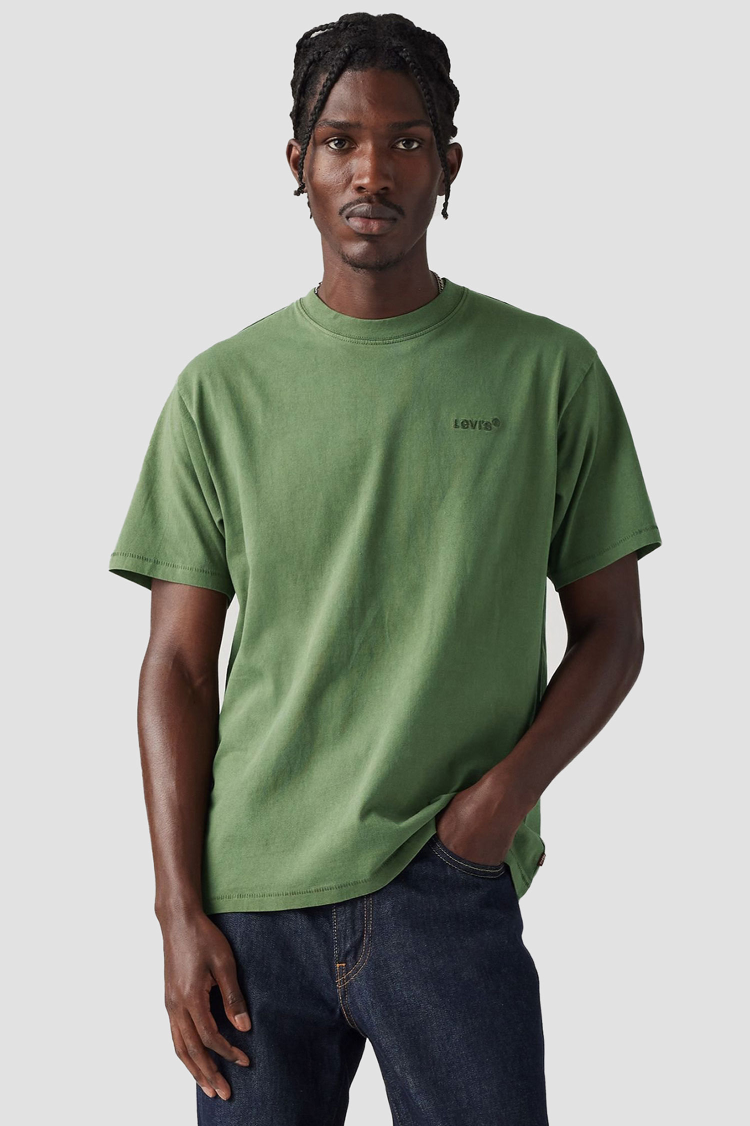 Мужская зеленая футболка Levi’s® A0637;0137