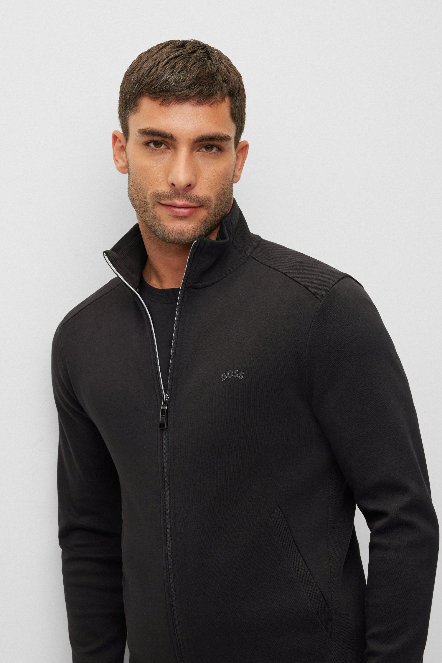 Мужская черная спортивная кофта BOSS 50469097;001