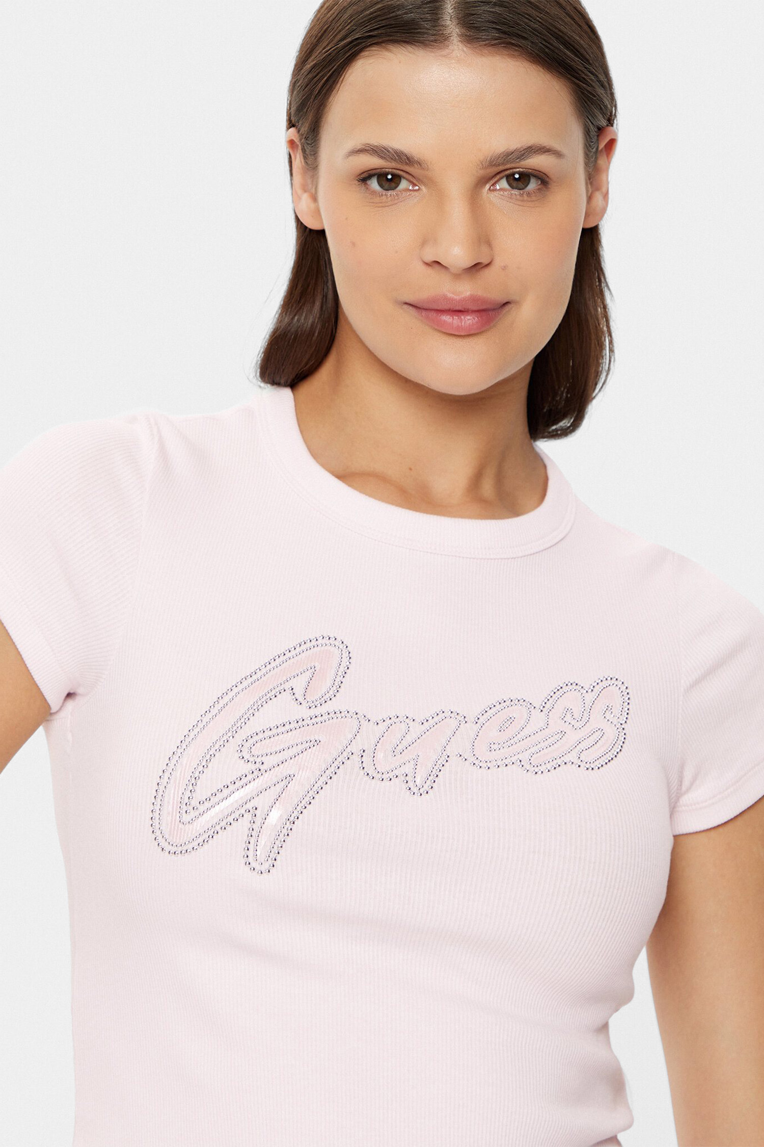 Женская розовая футболка Guess W5RI68.KA0H1;A60W