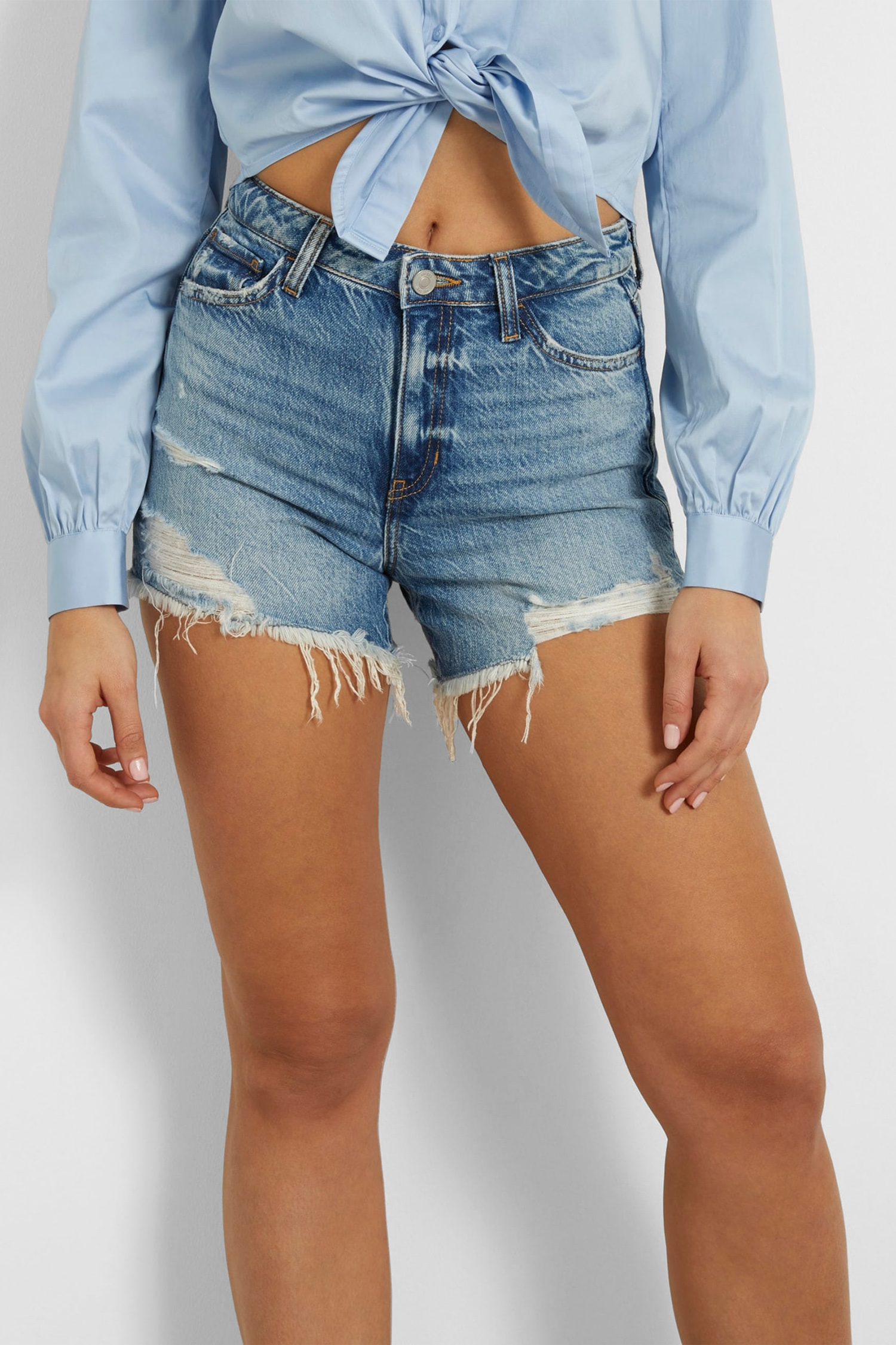 Женские синие джинсовые шорты Guess W4GD74.D5BO0;MSM1