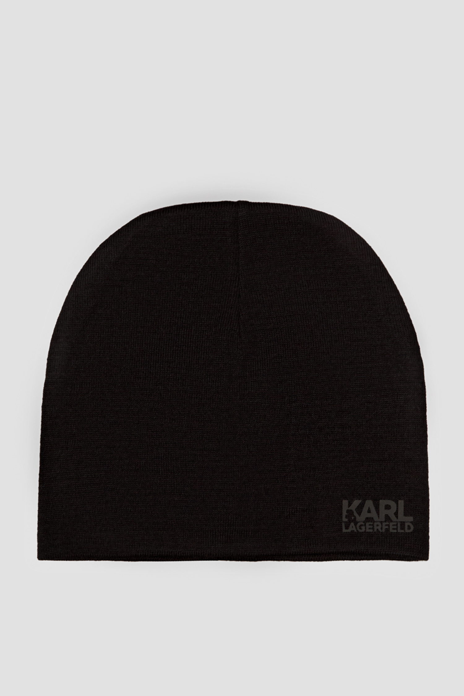 Чоловіча чорна вовняна шапка Karl Lagerfeld 512324.805601;990