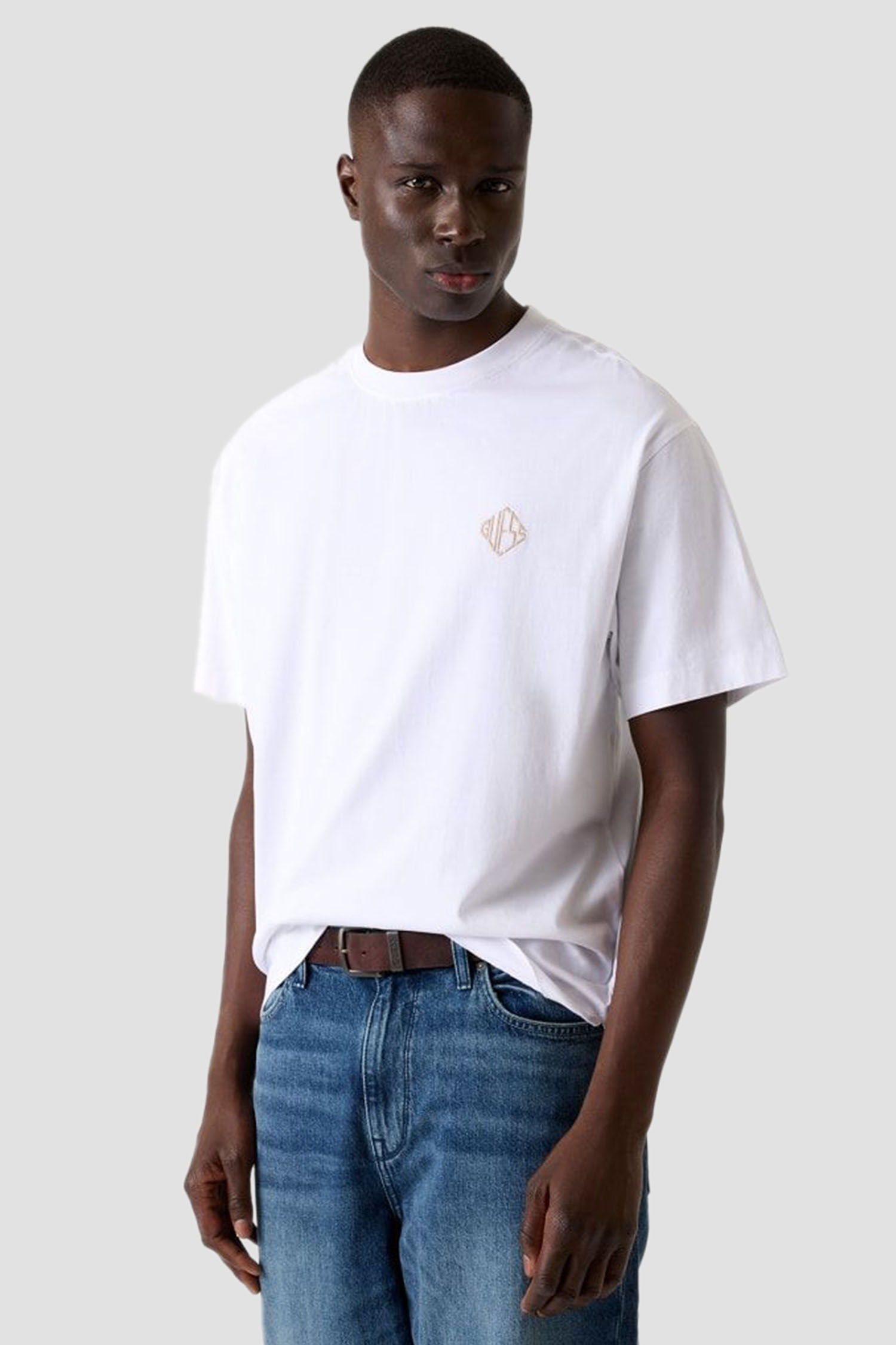 Чоловіча біла футболка Guess M6RI25.I3Z14;G011
