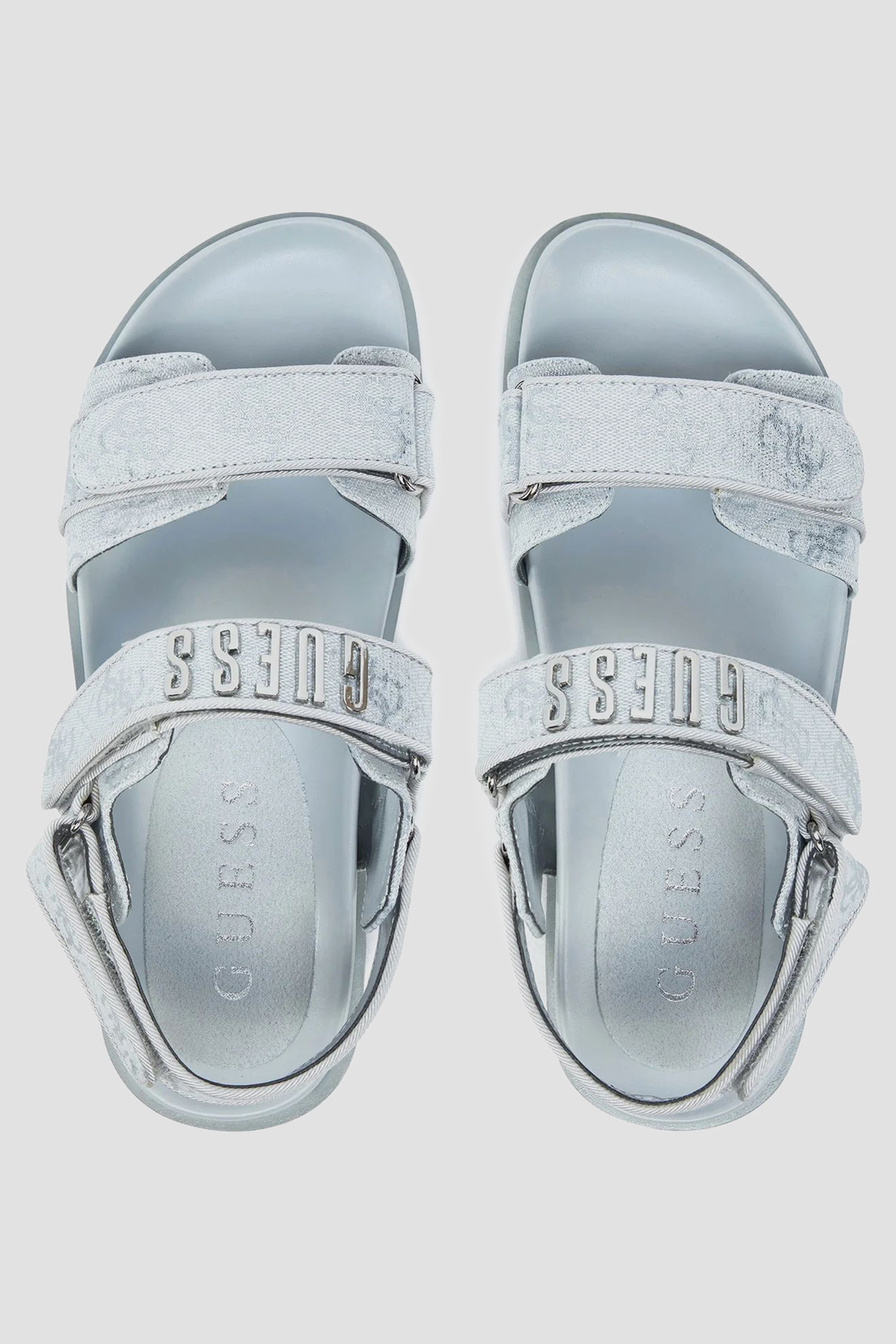 Женские серебристые сандалии Guess FLJFDS.LEL03;SILVE