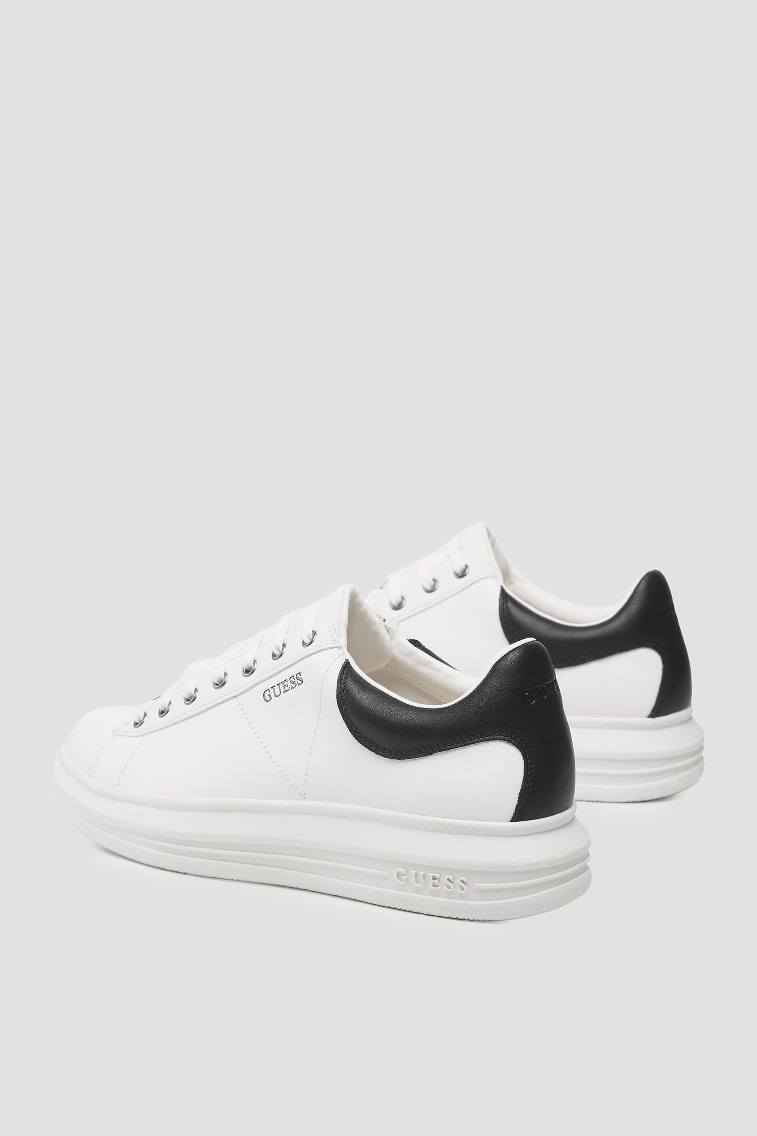 Мужские белые сникерсы Guess FM5VIB.ELE12;WHBLK