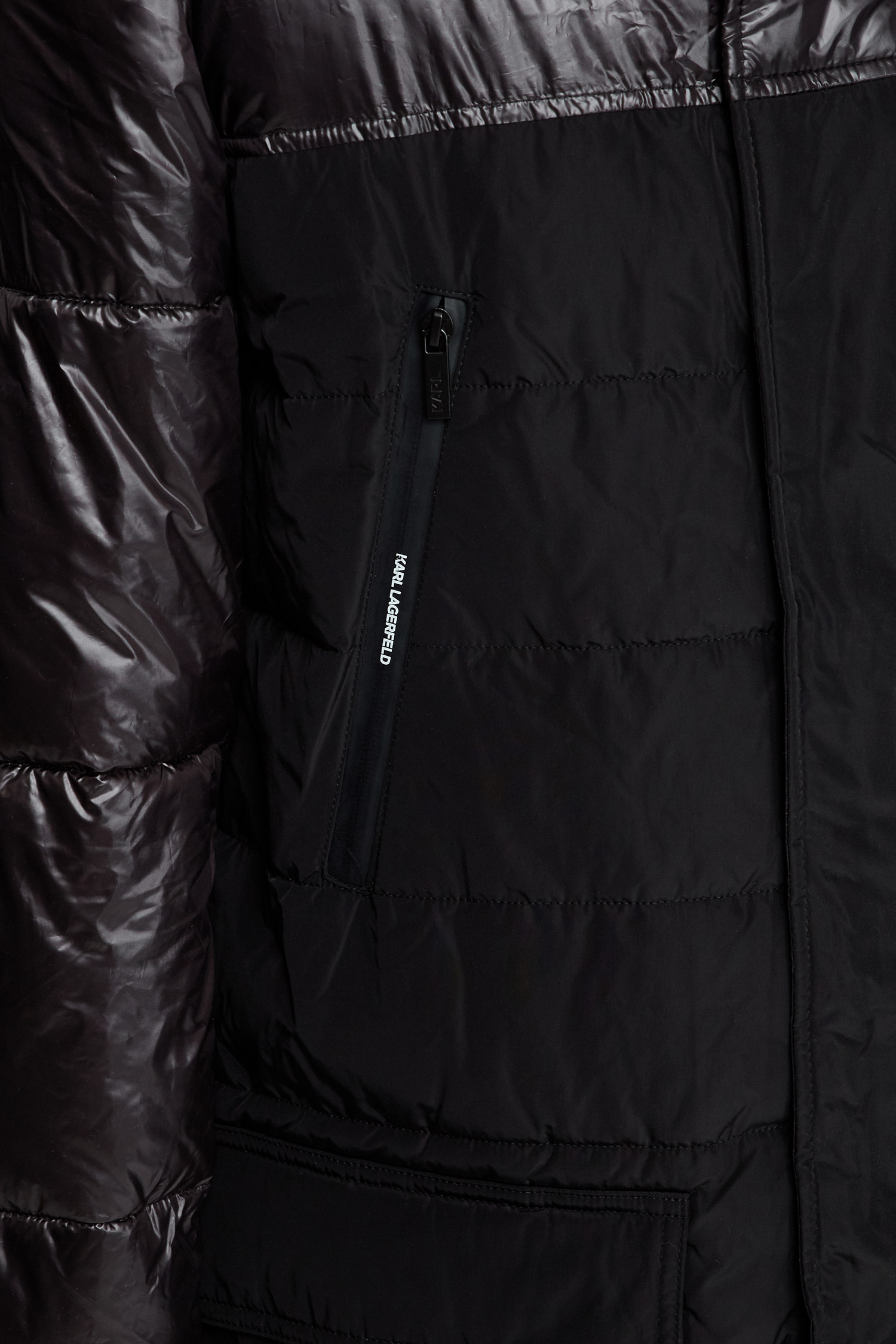 Мужская черная куртка Karl Lagerfeld 524501.455001;990