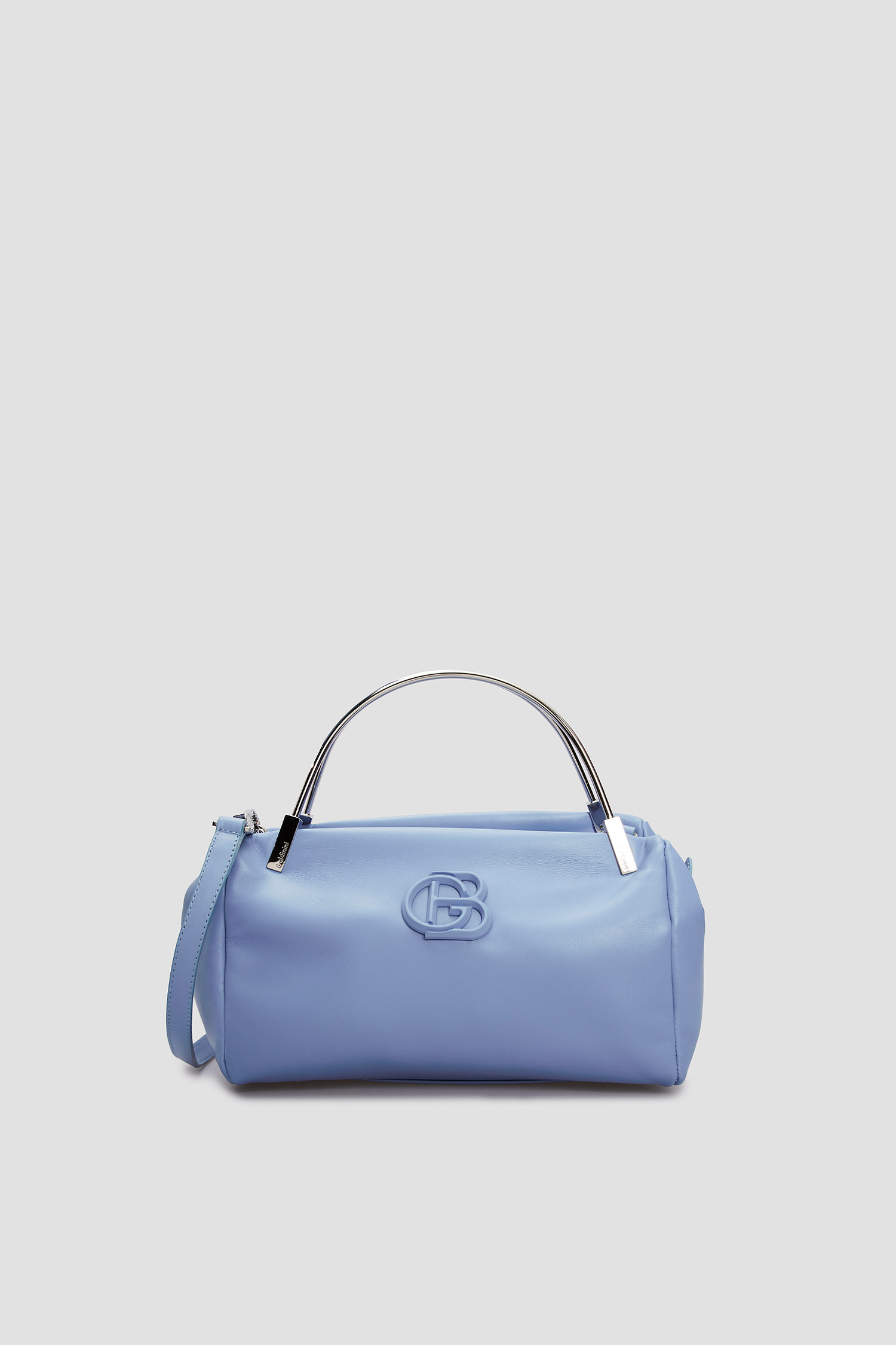 Женская голубая кожаная сумка Baldinini 170224;1020