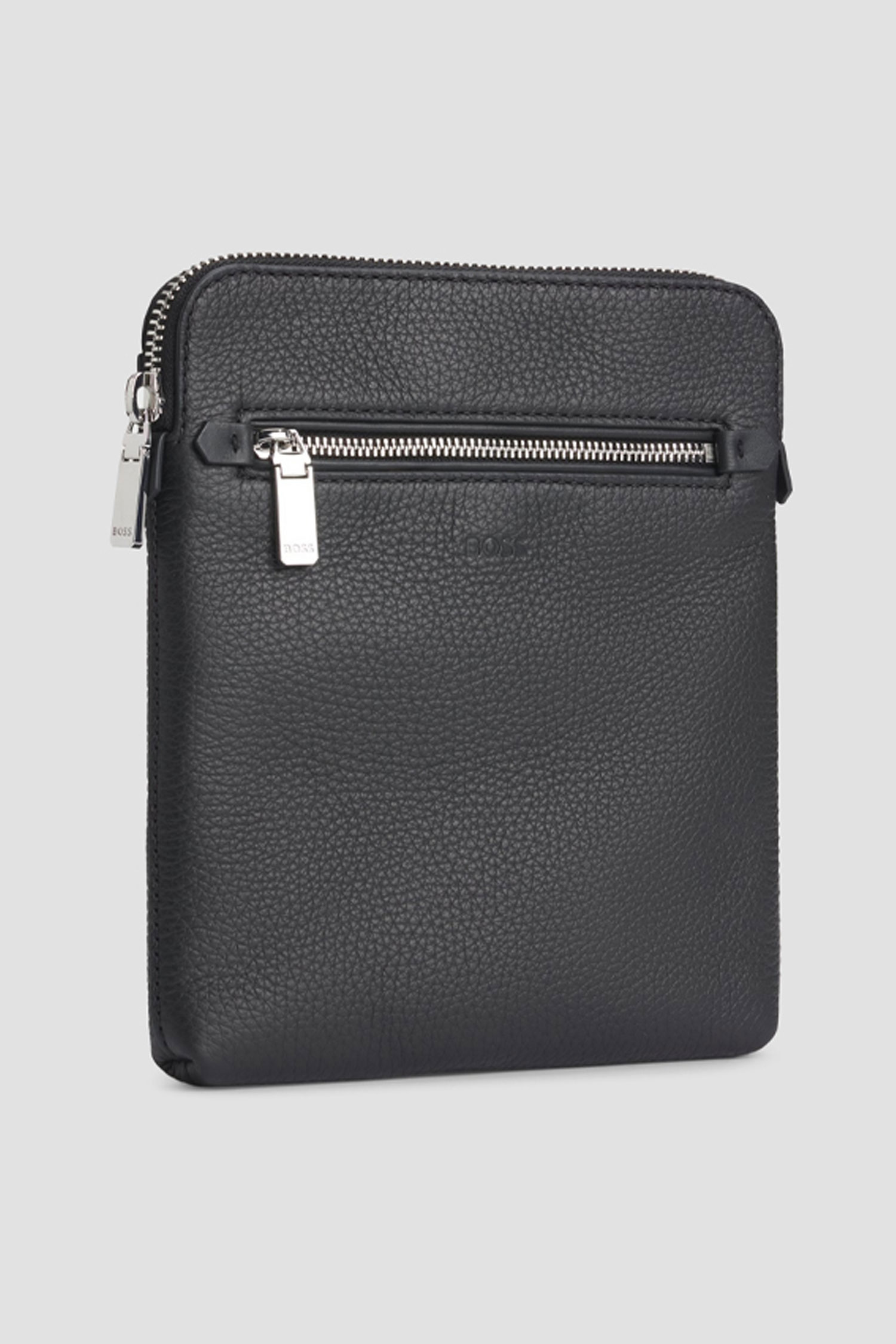 Мужская черная кожаная сумка BOSS 50529289;001