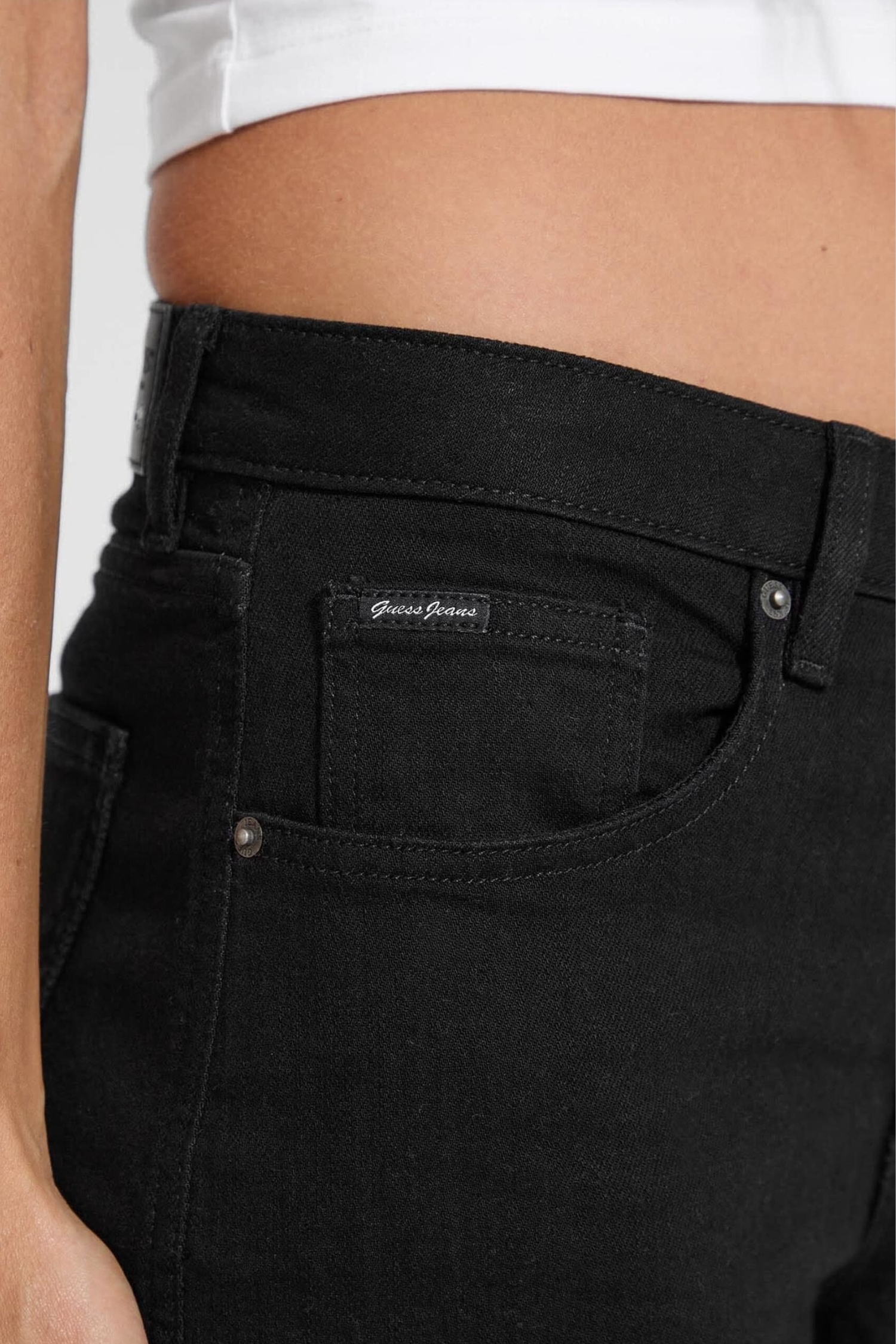 Женские черные джинсы Guess Jeans W5YA0I.D0141;BL4O
