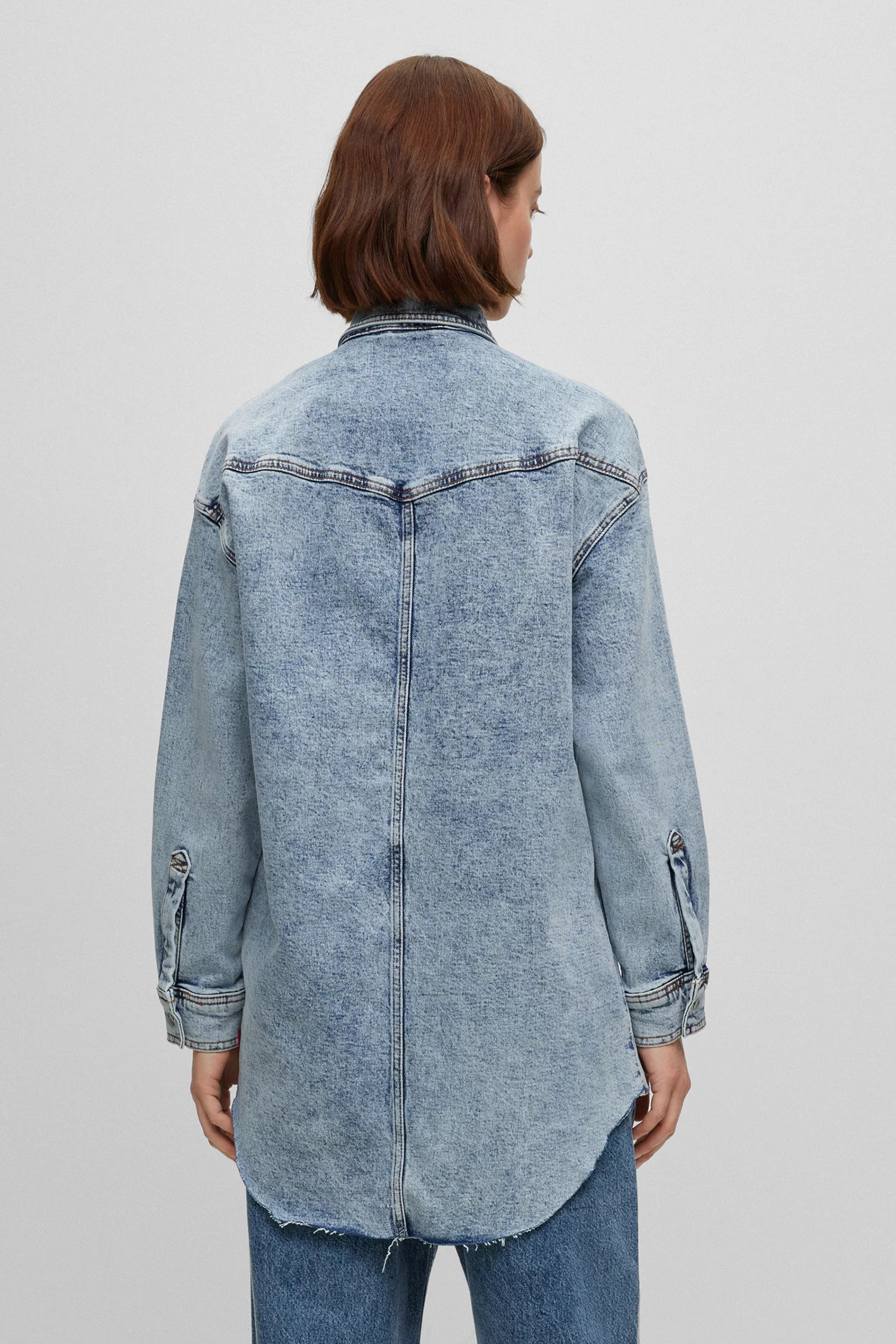 Женская голубая джинсовая куртка HUGO 50494989;445