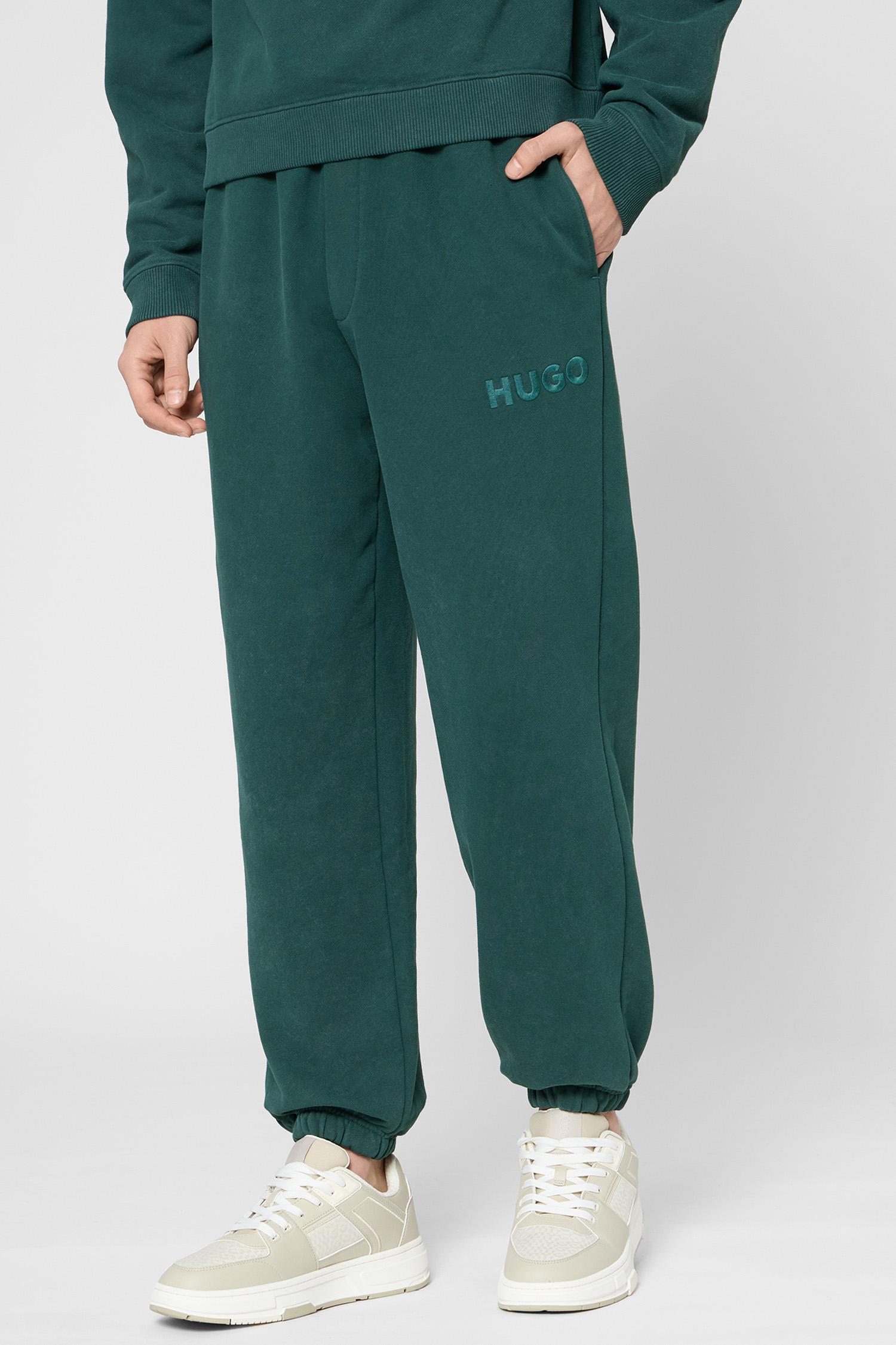 Чоловічі темно-зелені джогери HUGO 50546385;385