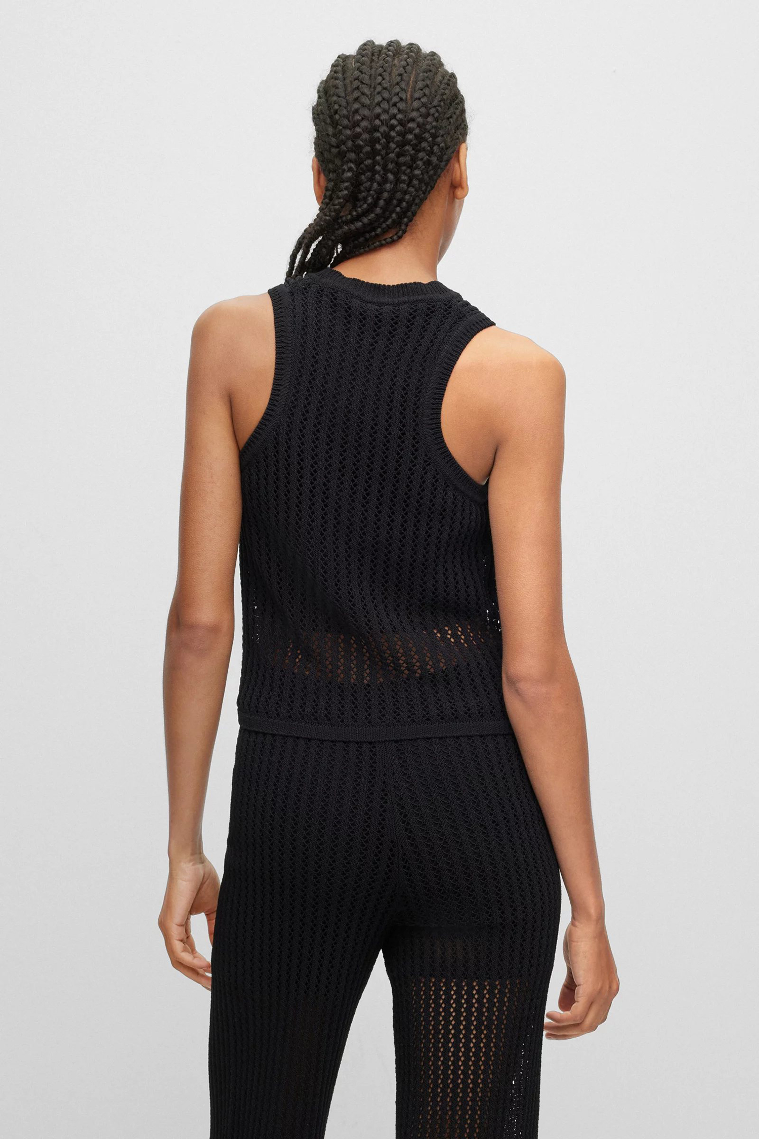 Жіночий чорний топ HUGO 50489899;001