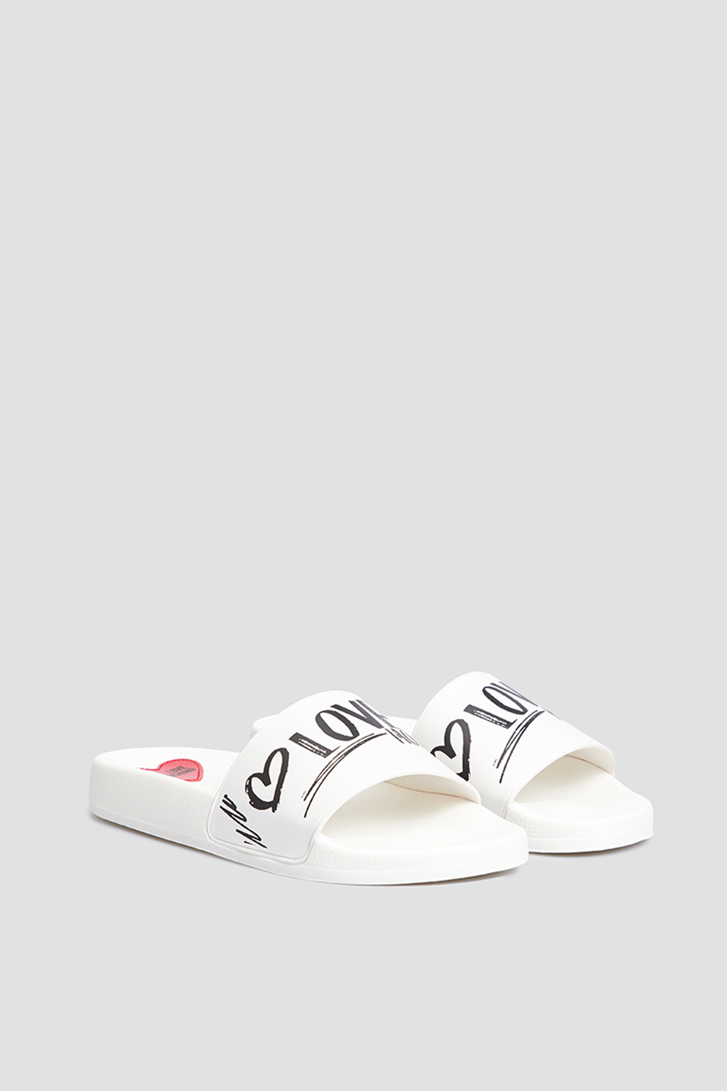 Женские белые слайдеры Moschino JA28142G1I.I21;100