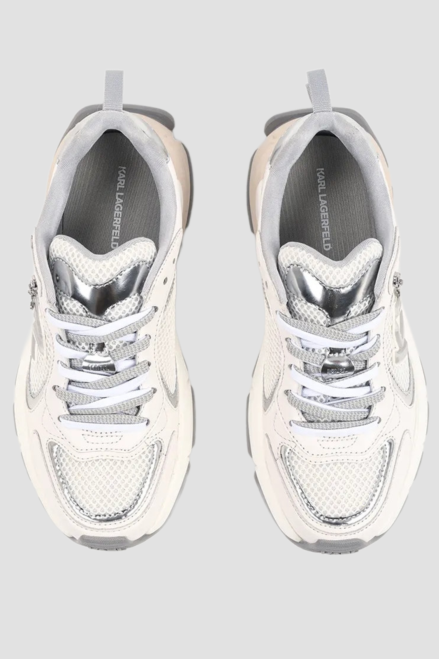 Женские белые кожаные кроссовки Karl Lagerfeld KL65526A;41S