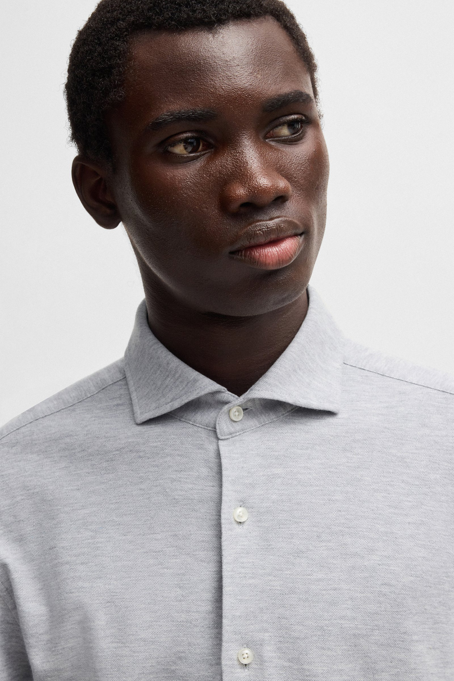 Чоловіча сіра сорочка BOSS 50527675;050