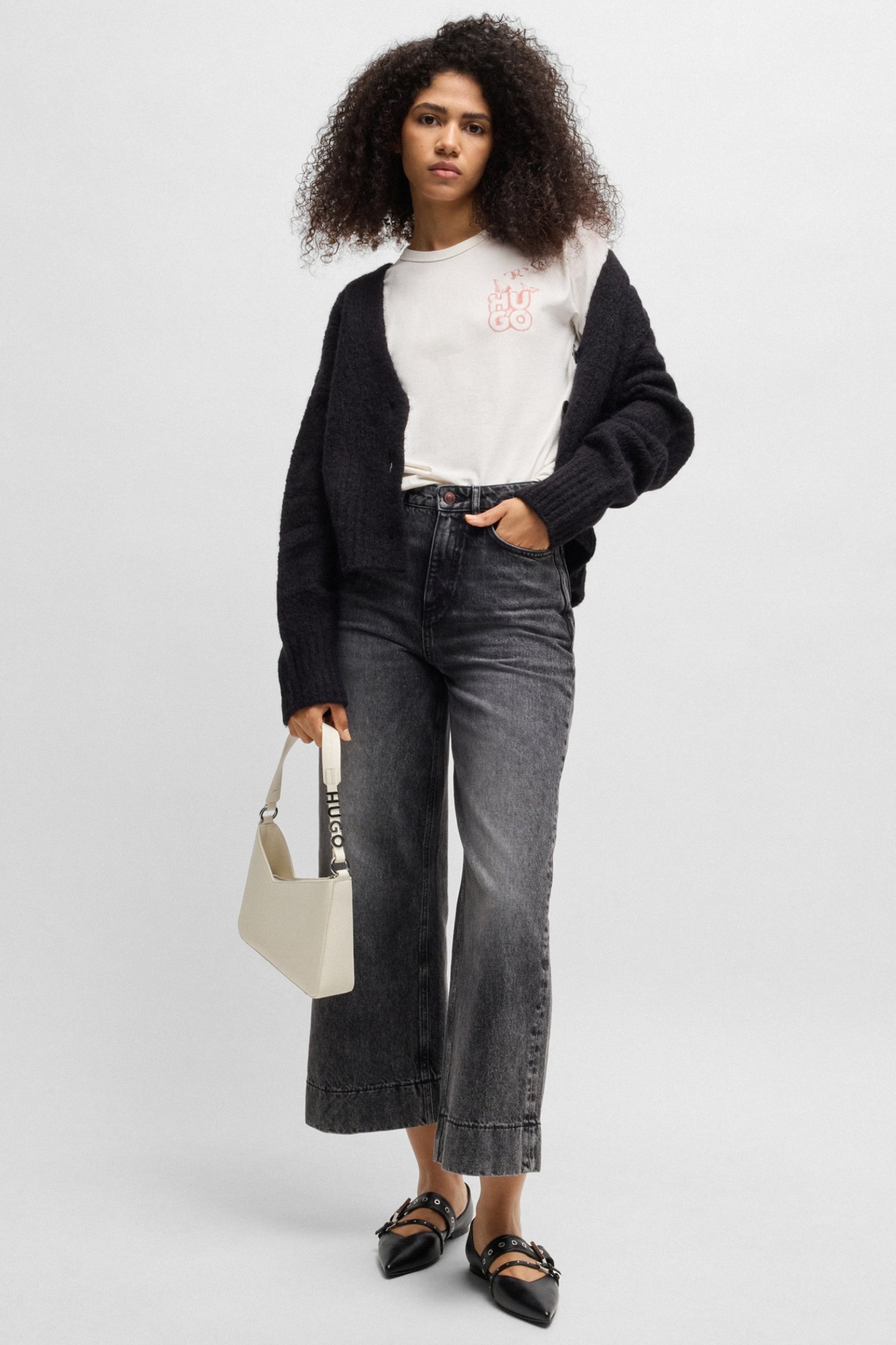 Женская белая футболка HUGO 50534246;102