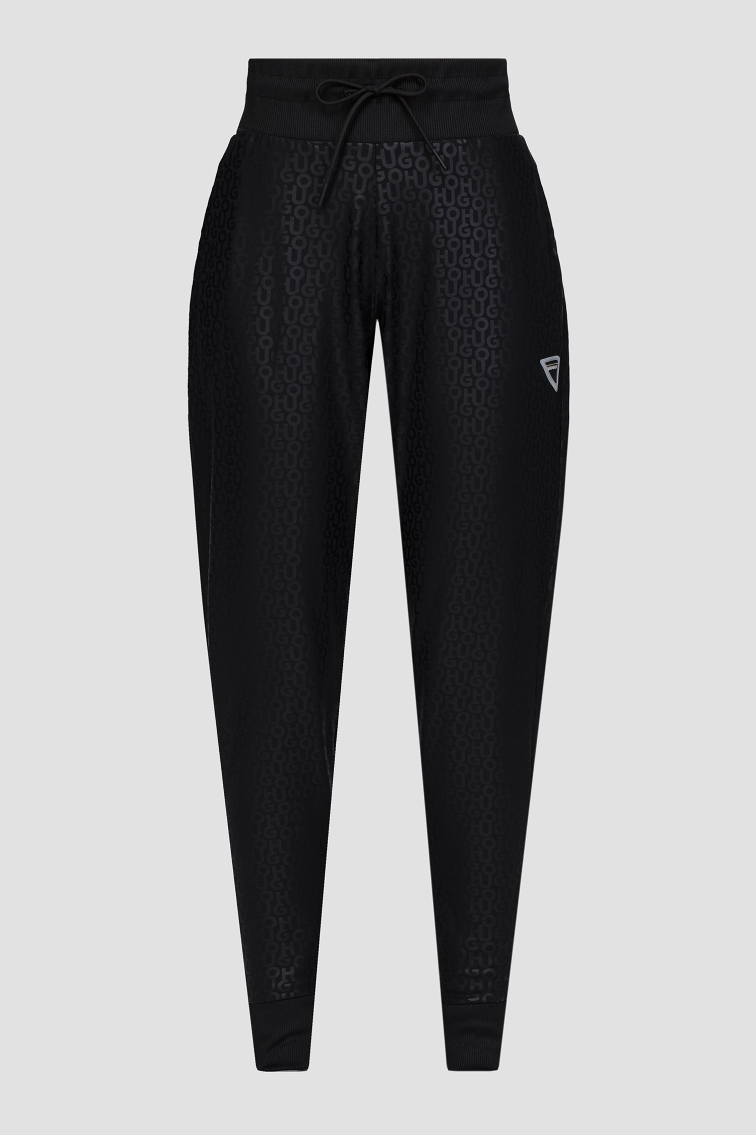 Женские черные спортивные брюки с узором HUGO 50476262;001