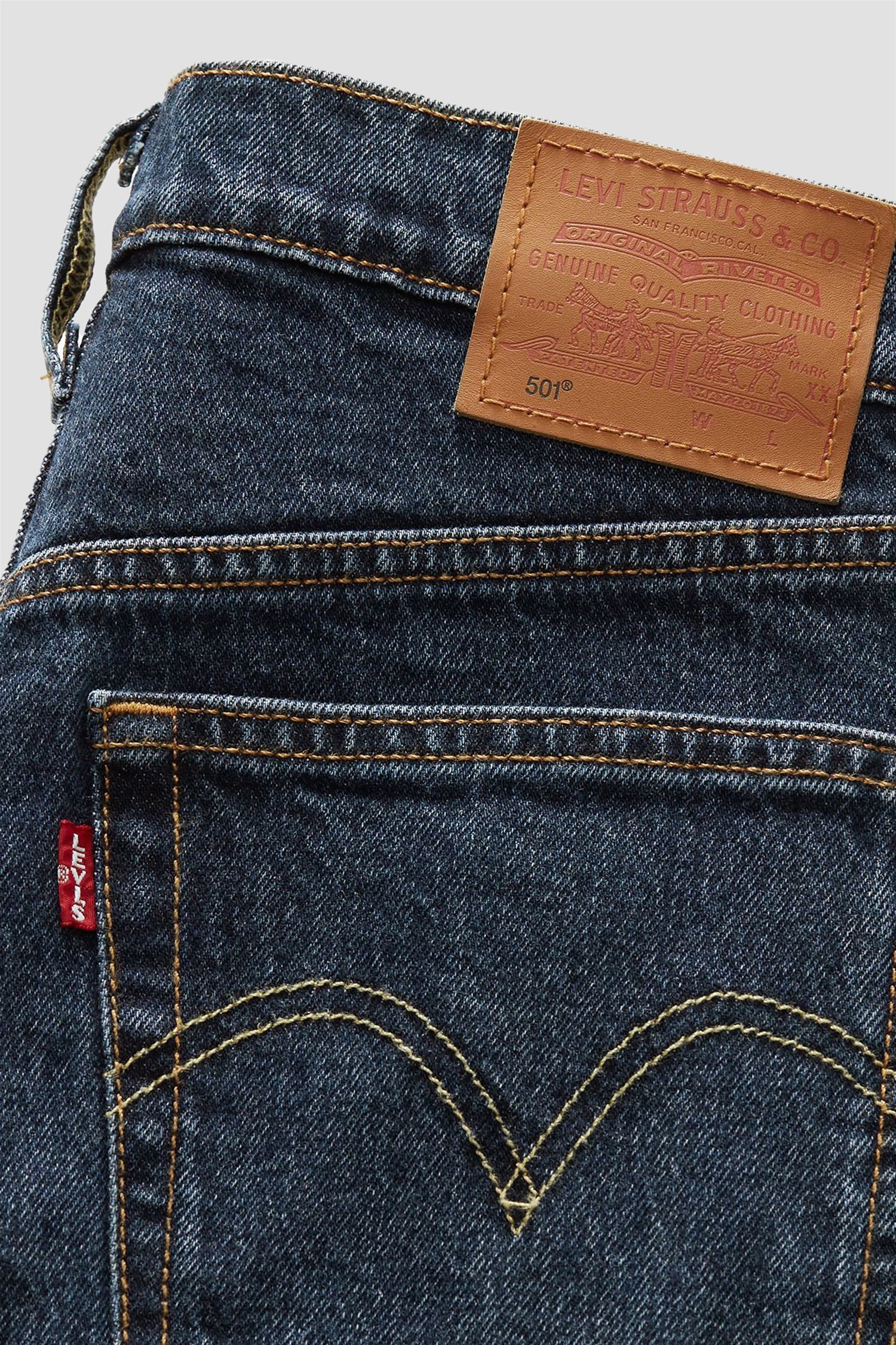Женские темно-синие джинсы 501® Straight Levi’s® 12501;0554