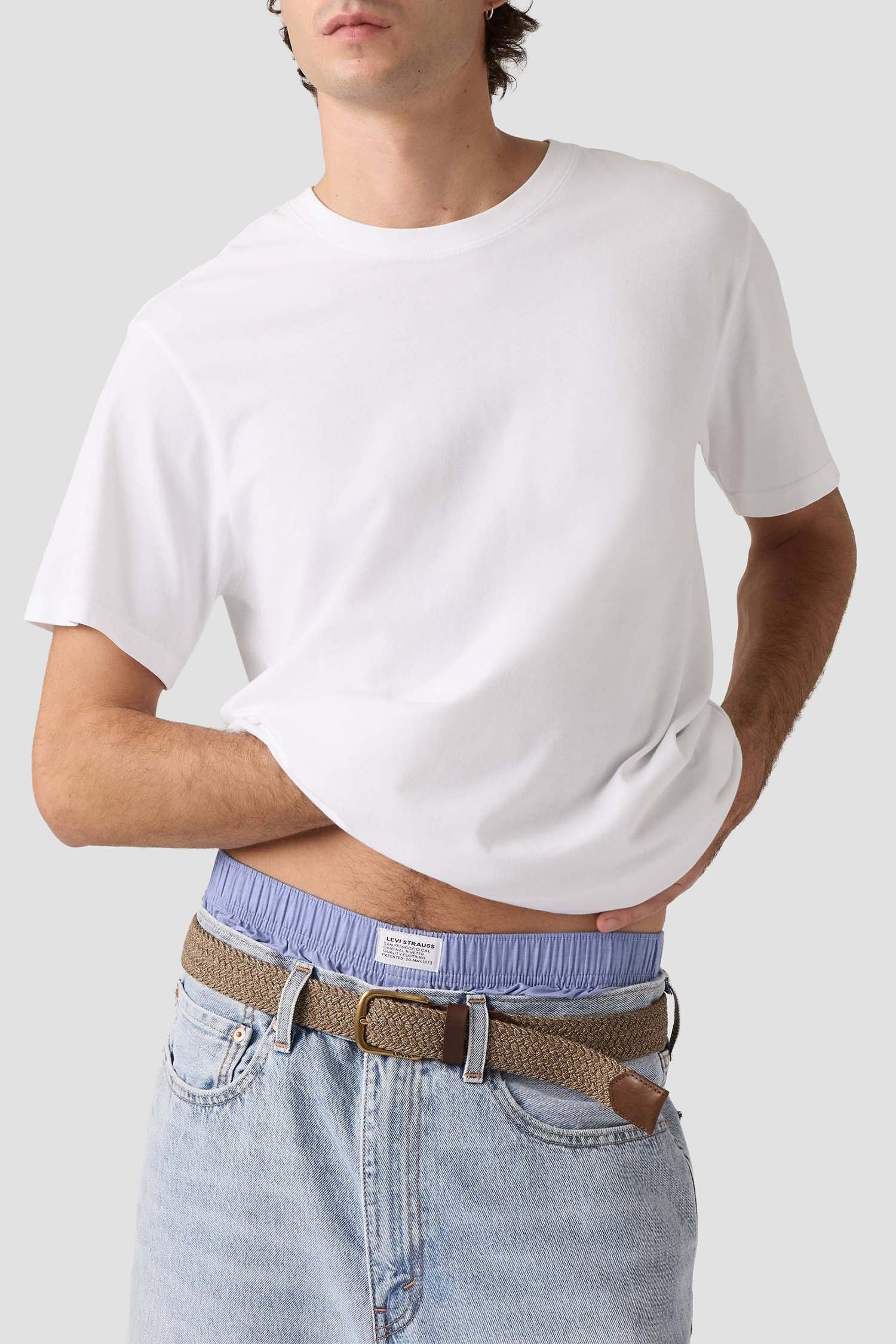 Чоловічий бежевий ремінь Levi’s® 005DH;0001