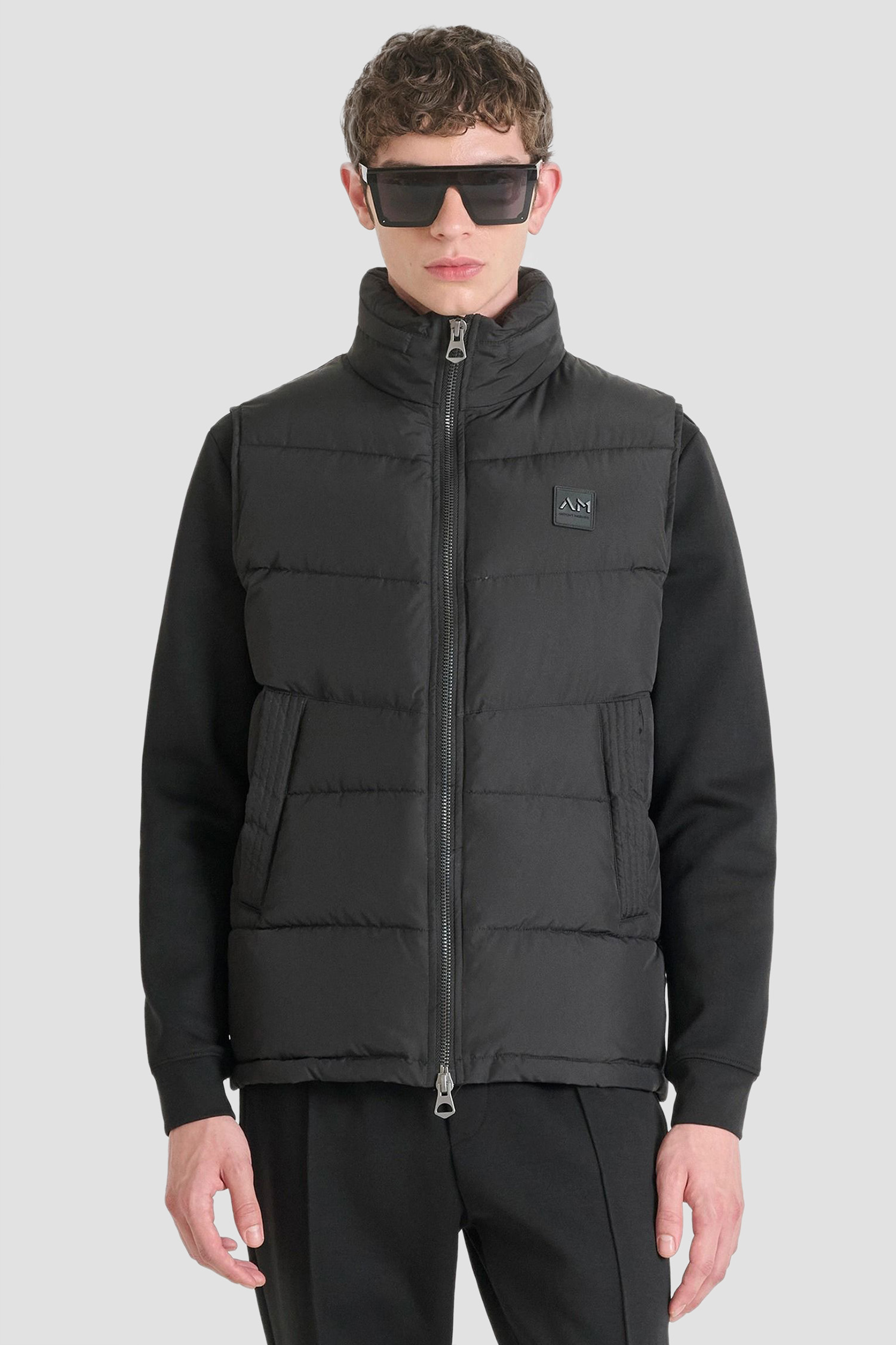 Мужской черный жилет Antony Morato MMCO00956.FA600243;9000