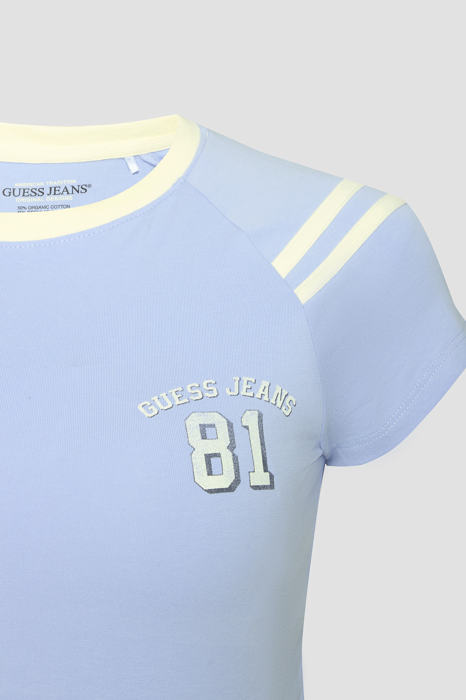 Жіноча блакитна футболка Guess Jeans W5RI53.J1314;G7CP
