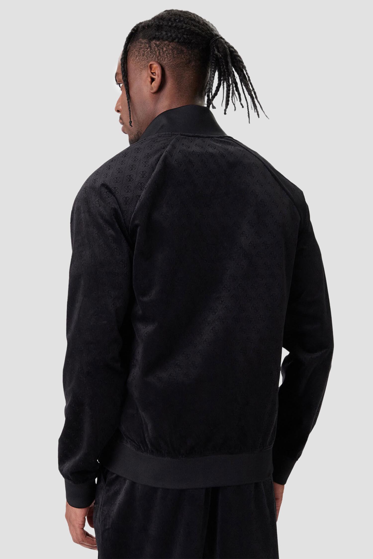Чоловіча чорна спортивна кофта з візерунком Guess Z6RQ01.KD612;PJ69