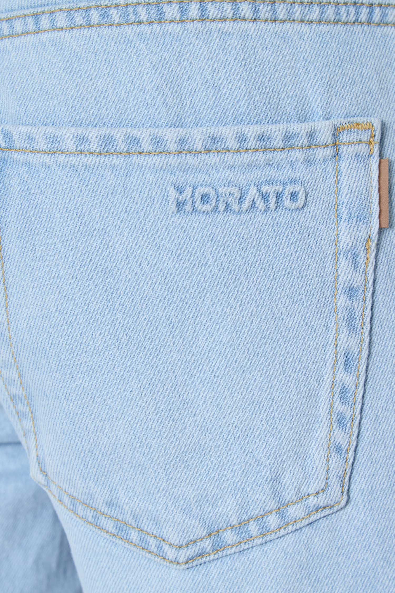 Мужские голубые джинсовые шорты Antony Morato MMDS00076.FA700169;7010