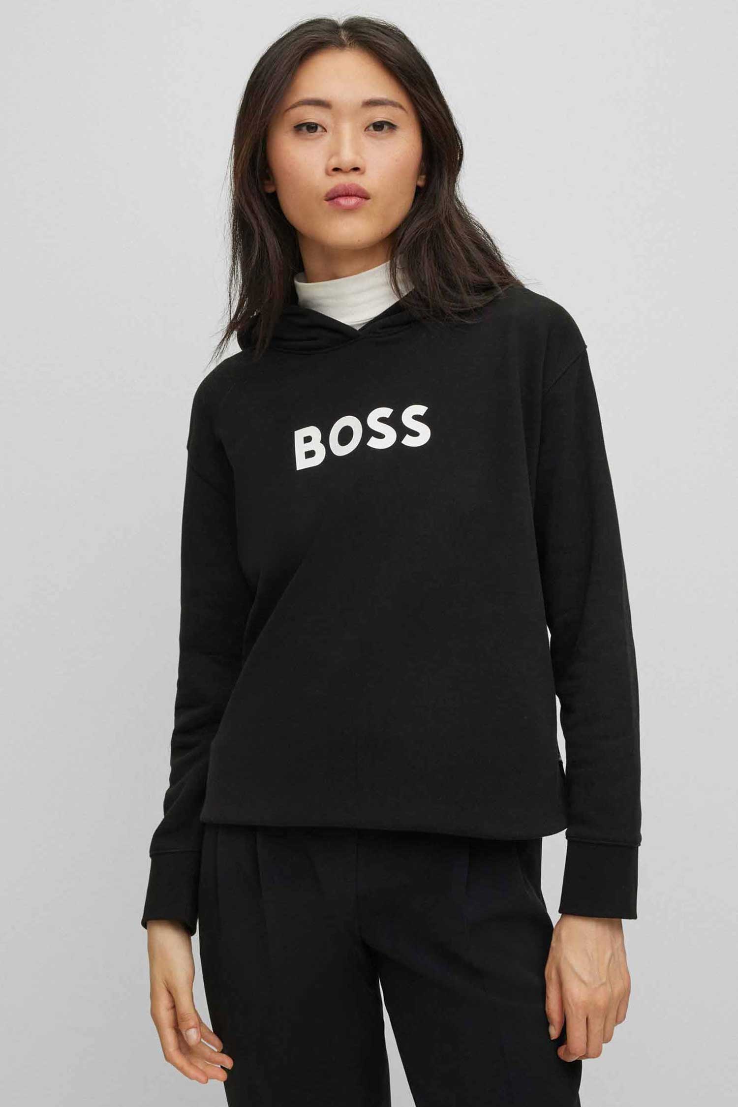 Жіноче чорне худі BOSS 50468367;001
