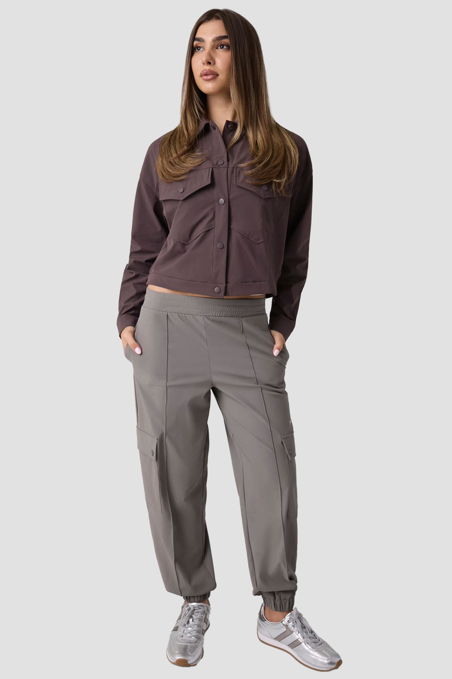 Женская коричневая рубашка Guess V6YL09.W2867;A154