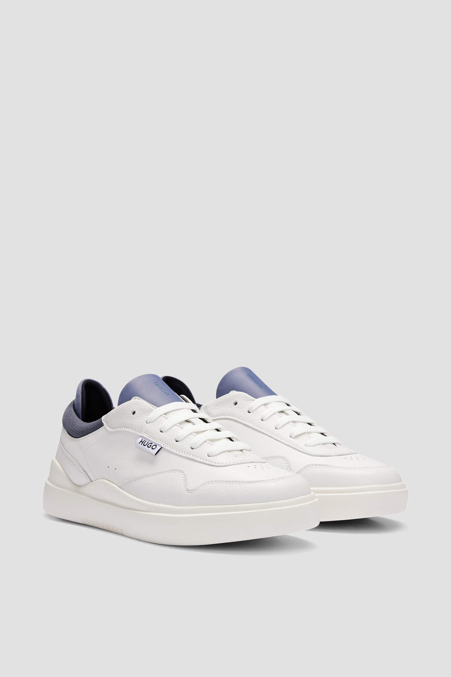 Чоловічі білі шкіряни снікерси HUGO 50516931;104