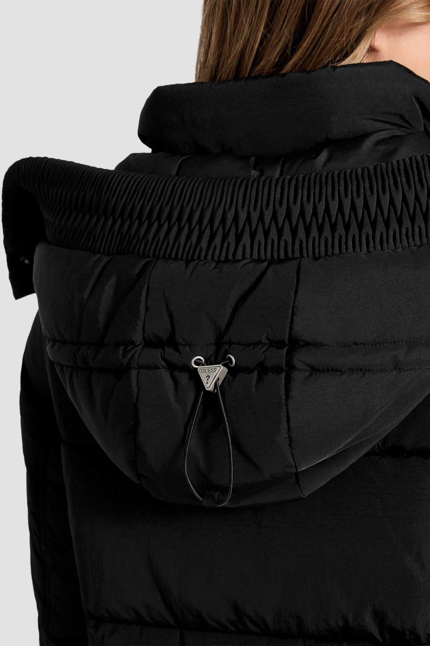 Жіноча чорна куртка Guess W5BLBK.W0492;JBLK