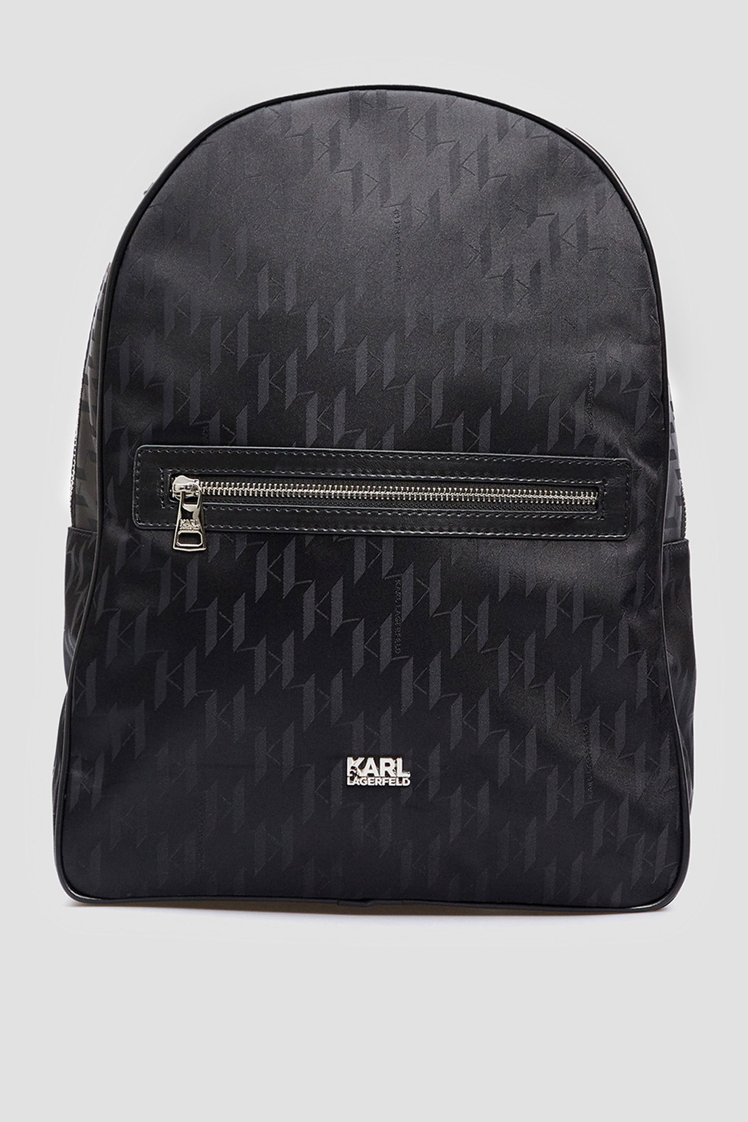 Мужской черный рюкзак с узором Karl Lagerfeld 542117.805908;990
