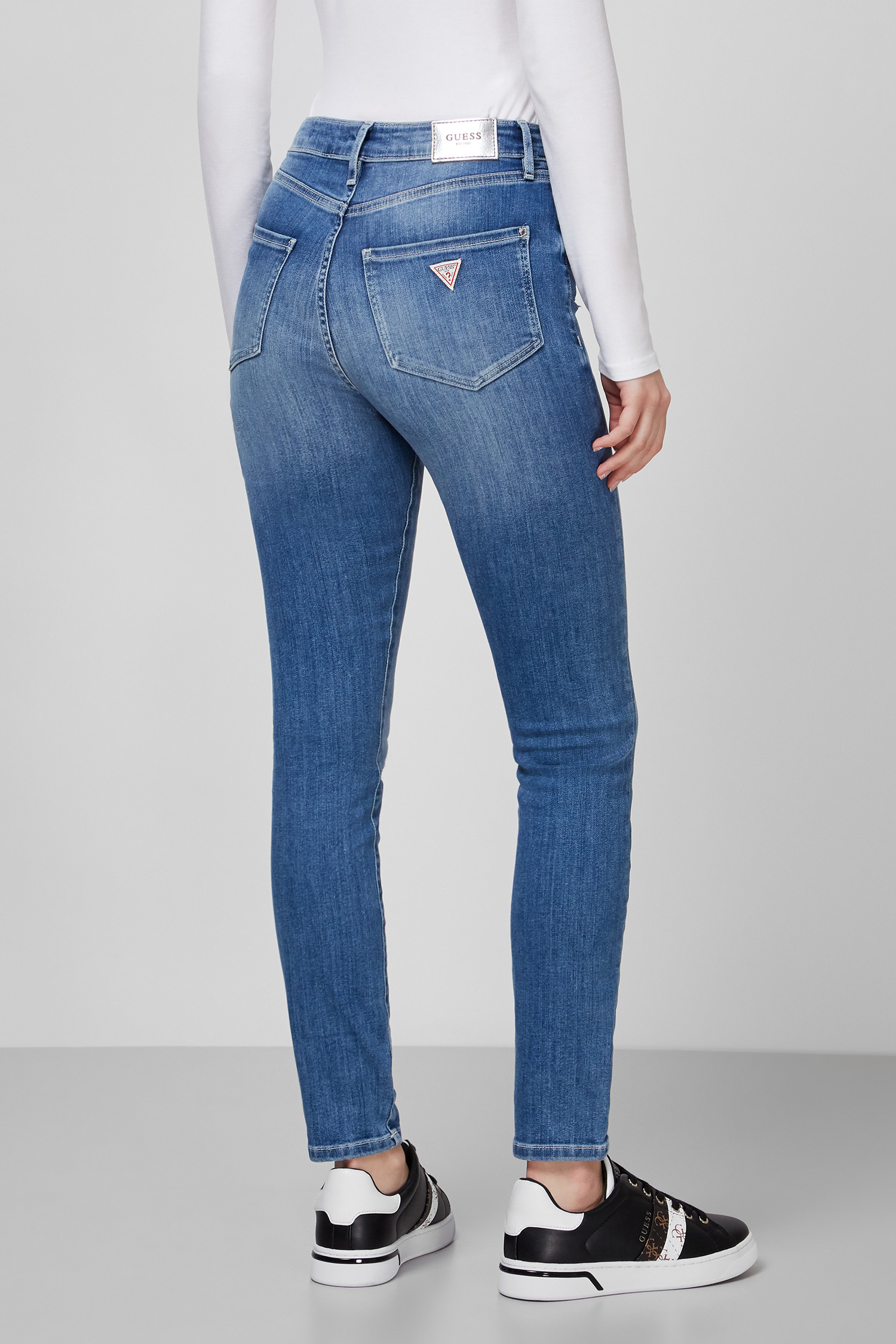 Женские синие джинсы Ultimate Skinny Guess W1RA94.D4C91;SSIS