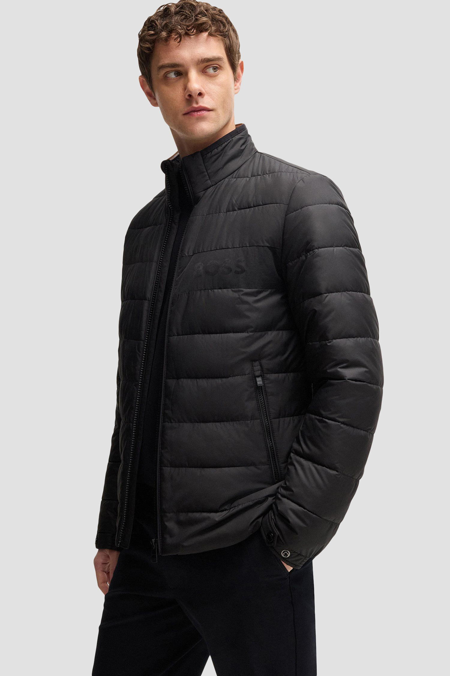 Мужская черная куртка BOSS 50519237;001