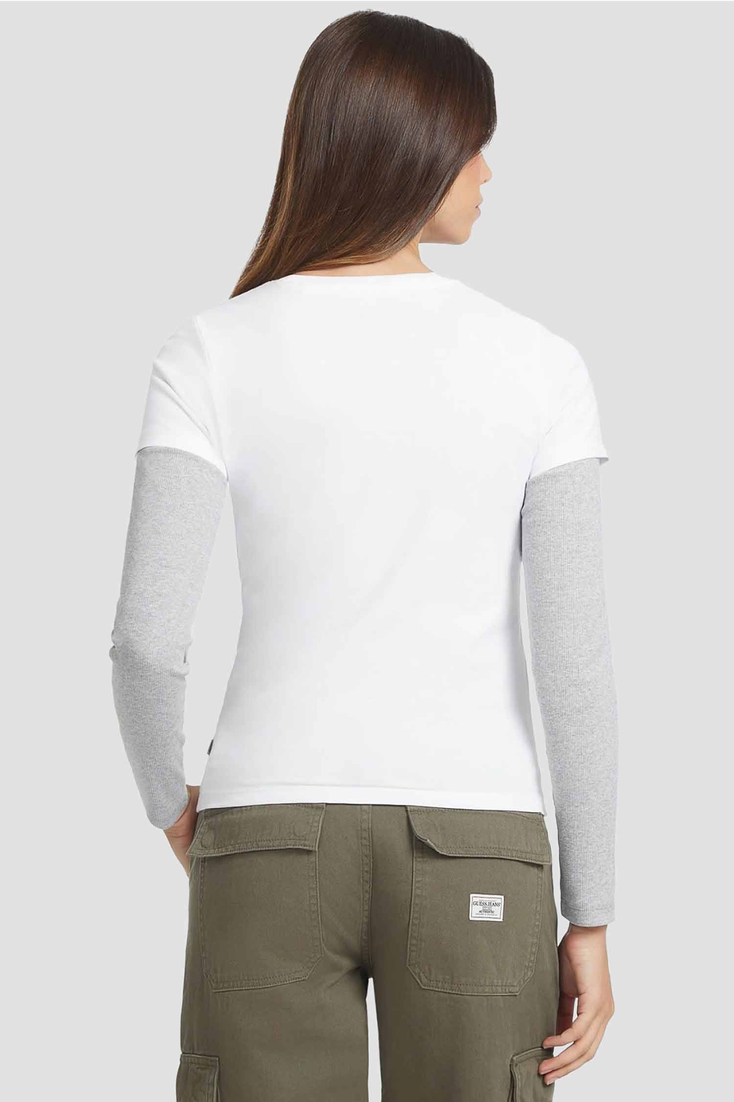 Женская белая футболка Guess Jeans W4YI02.J1314;G011