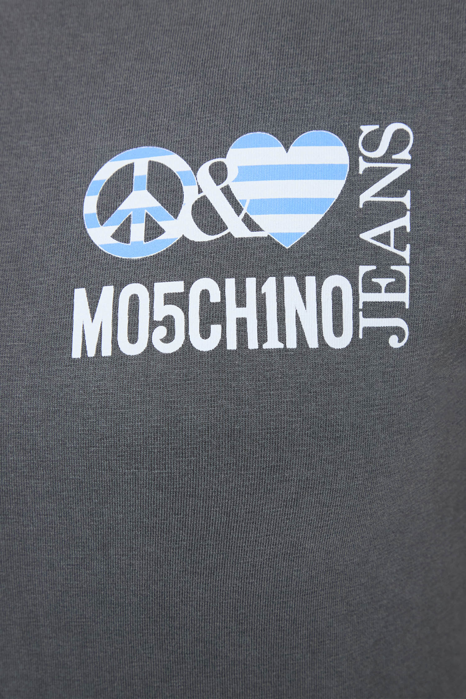 Женская серая футболка Moschino A0718.3732;3555