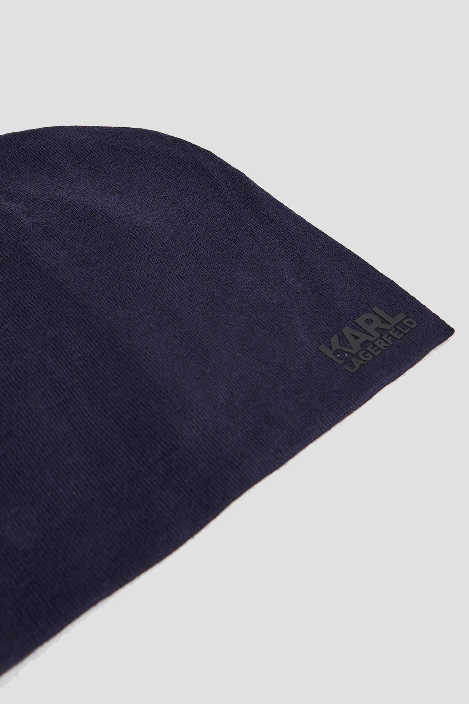 Чоловіча темно-синя вовняна шапка Karl Lagerfeld 534324.805601;690