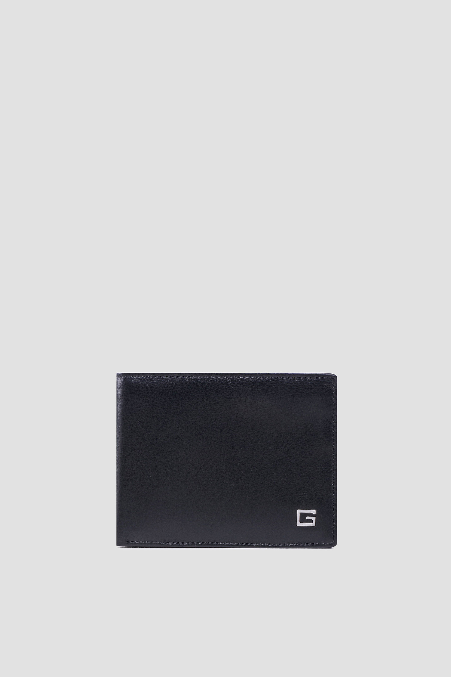 Чоловічий чорний шкіряний гаманець Guess SMZURO.LEA24;BLA
